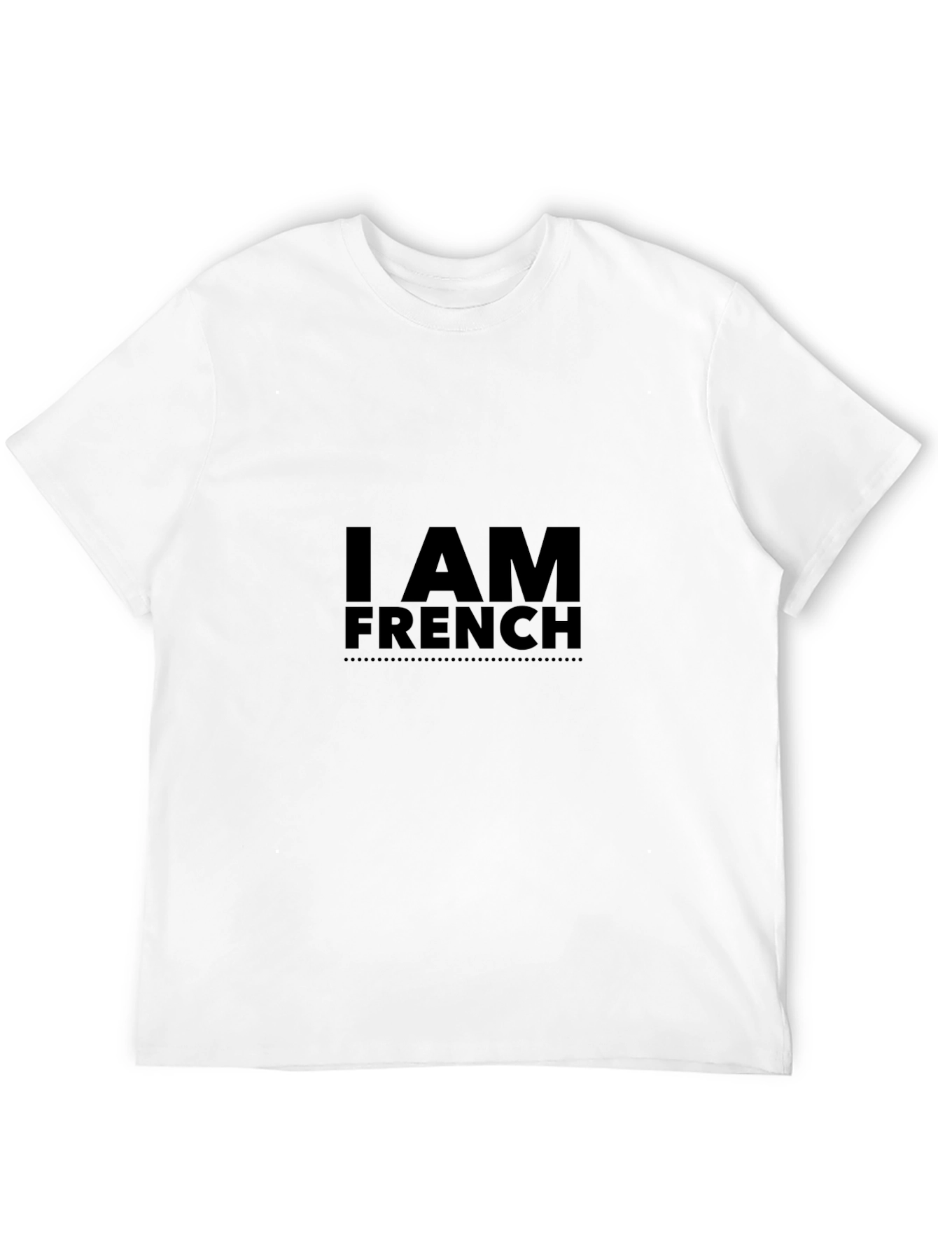 I AM FRENCH Black T-Shirt