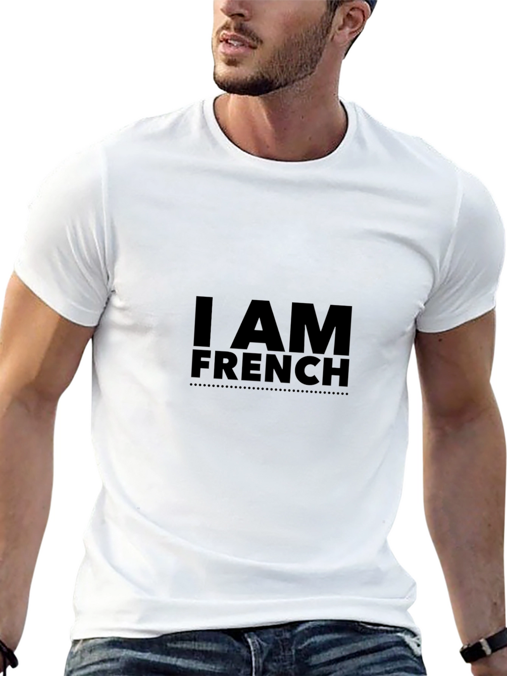I AM FRENCH Black T-Shirt