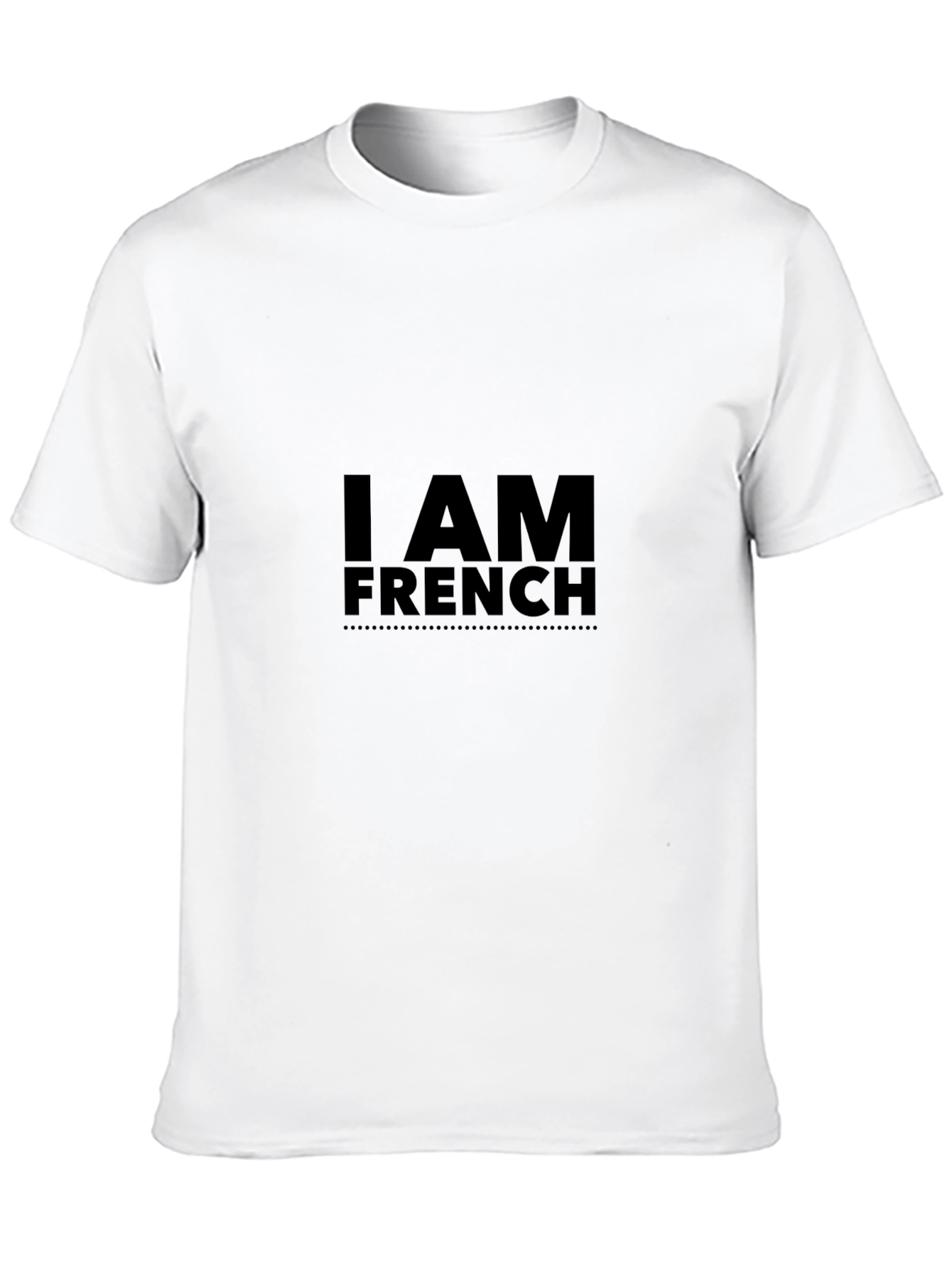 I AM FRENCH Black T-Shirt