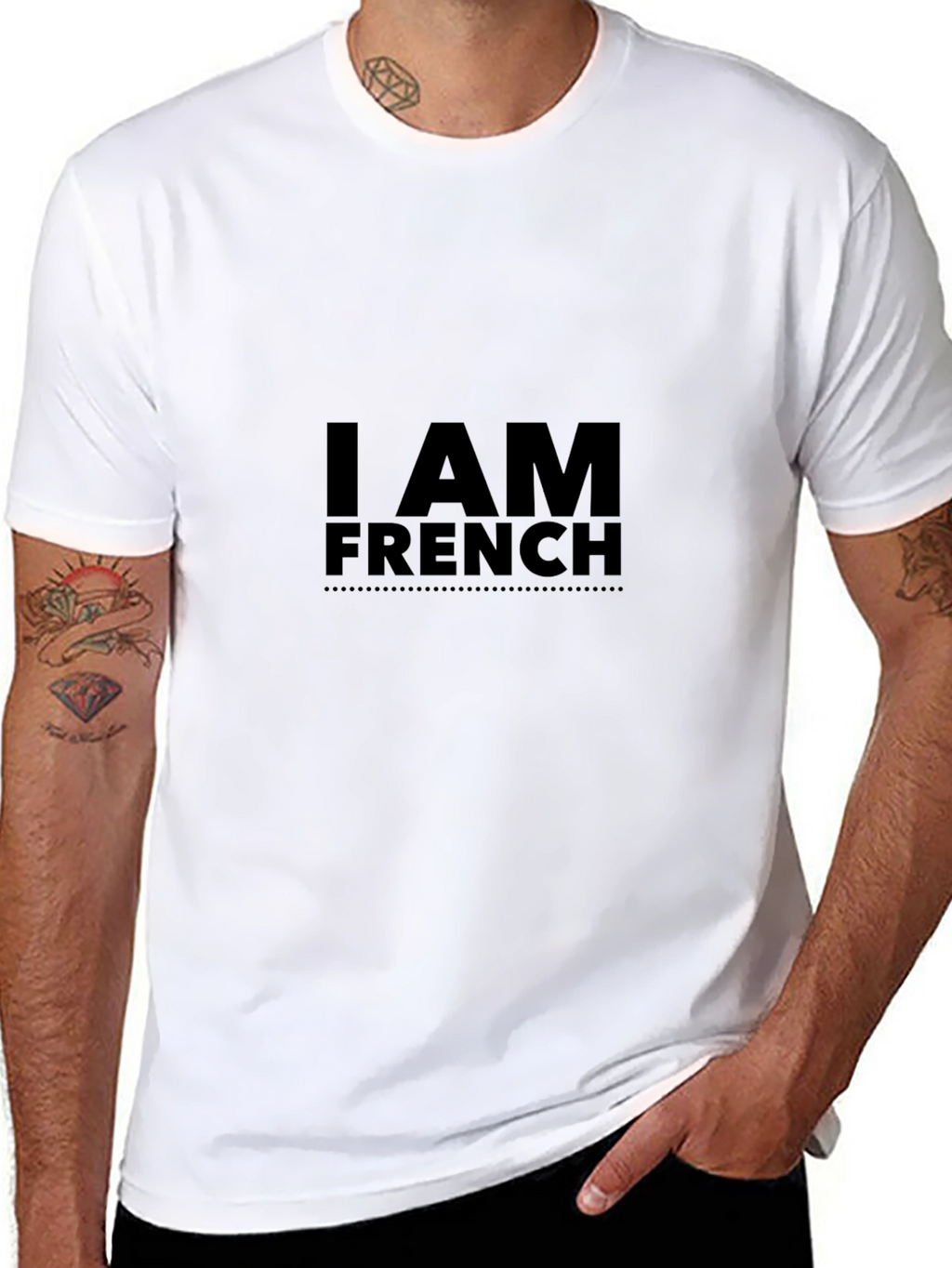 I AM FRENCH Black T-Shirt