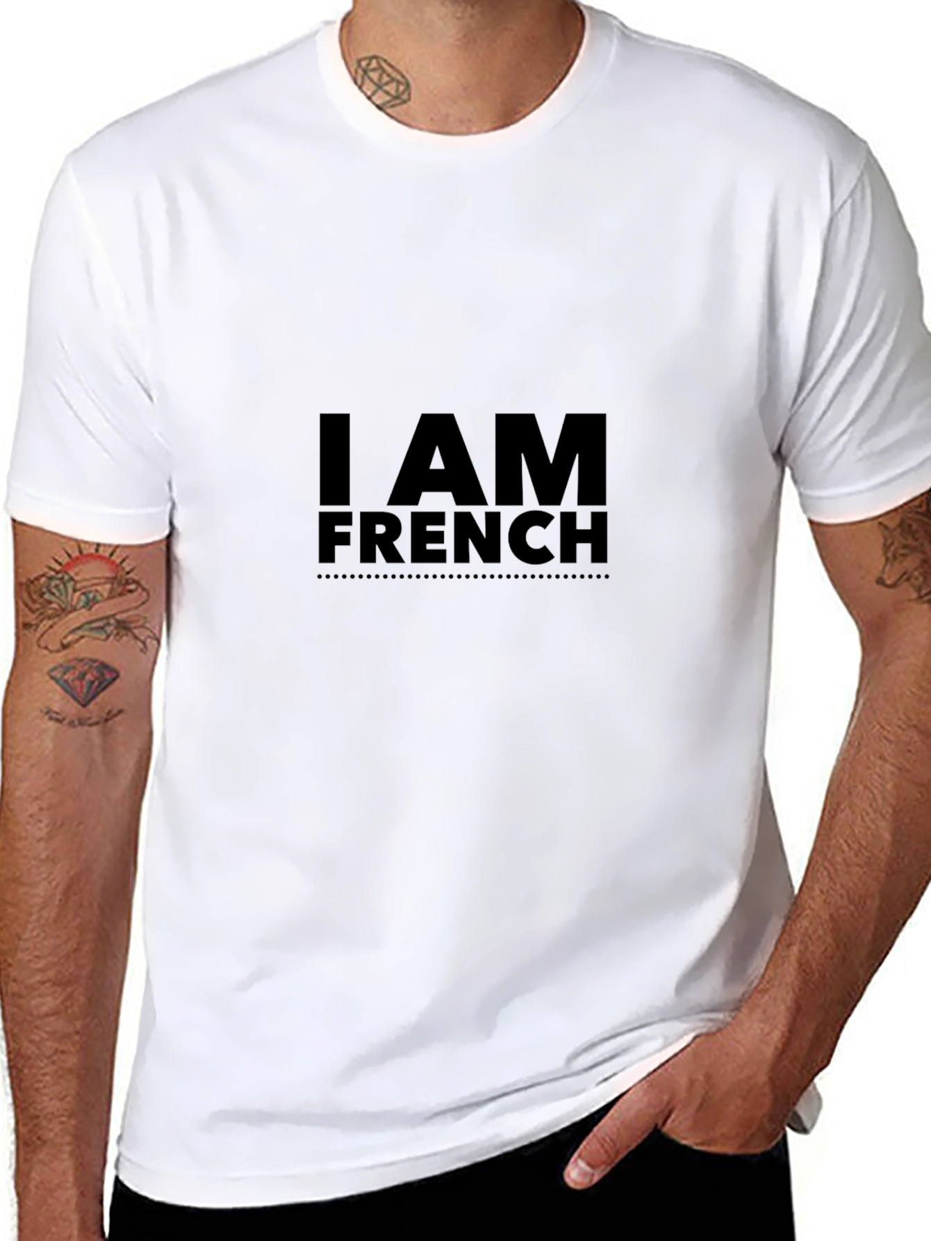 I AM FRENCH Black T-Shirt