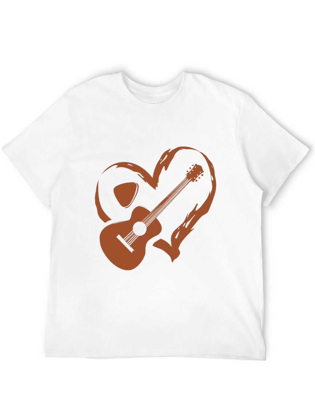 Guitar Heart Graphic Tee - Music Lovers T-Shirt