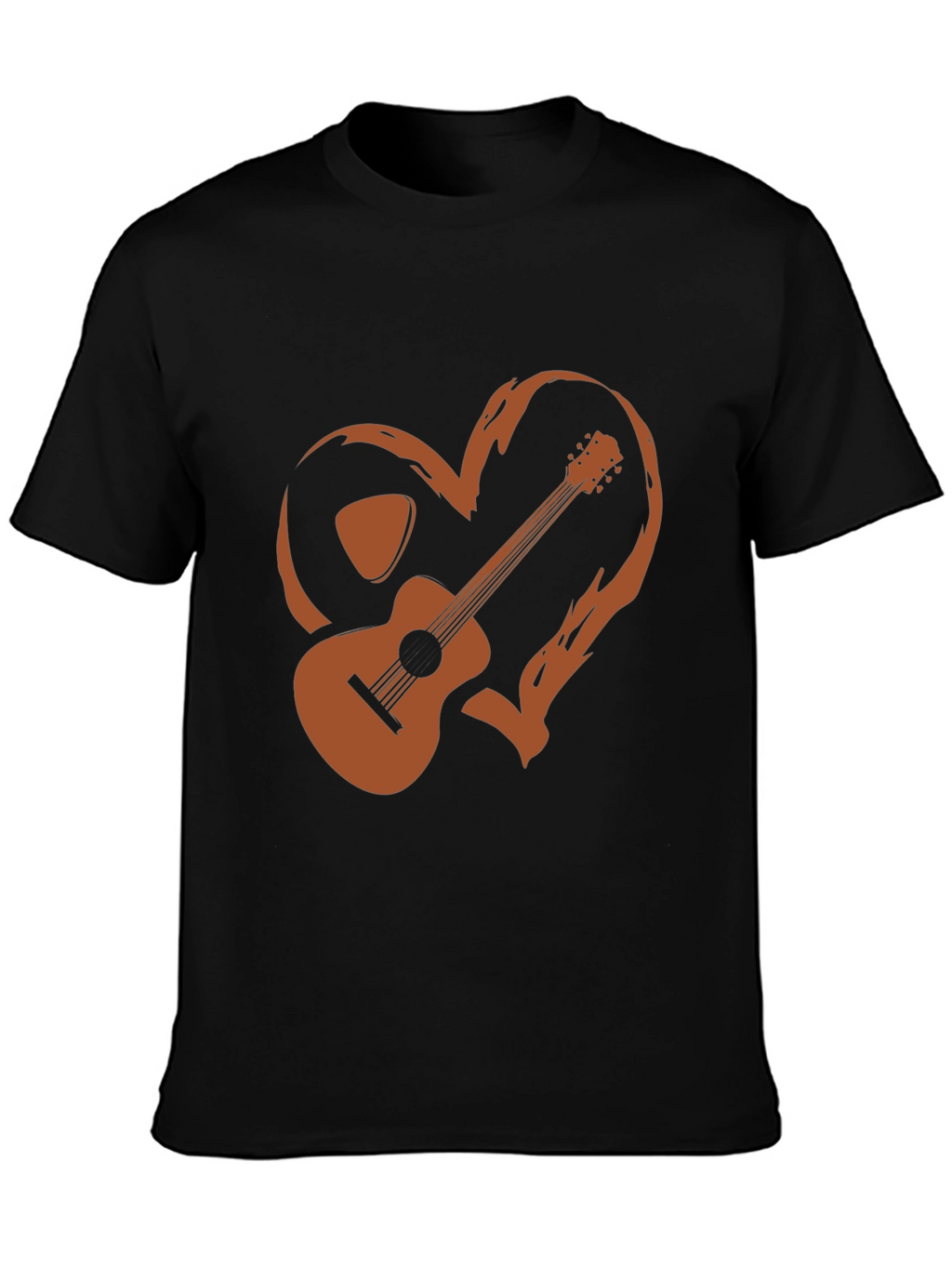 Guitar Heart Graphic Tee - Music Lovers T-Shirt