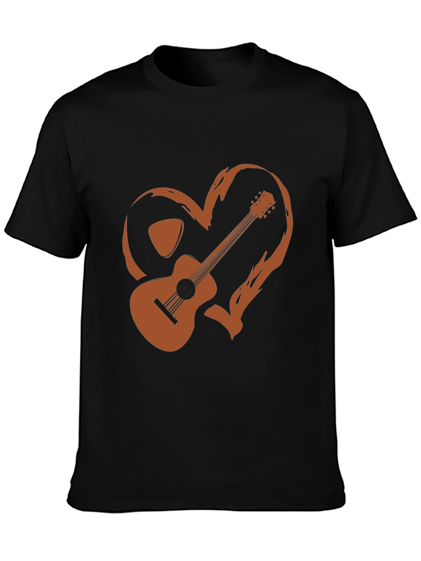 Guitar Heart Graphic Tee - Music Lovers T-Shirt