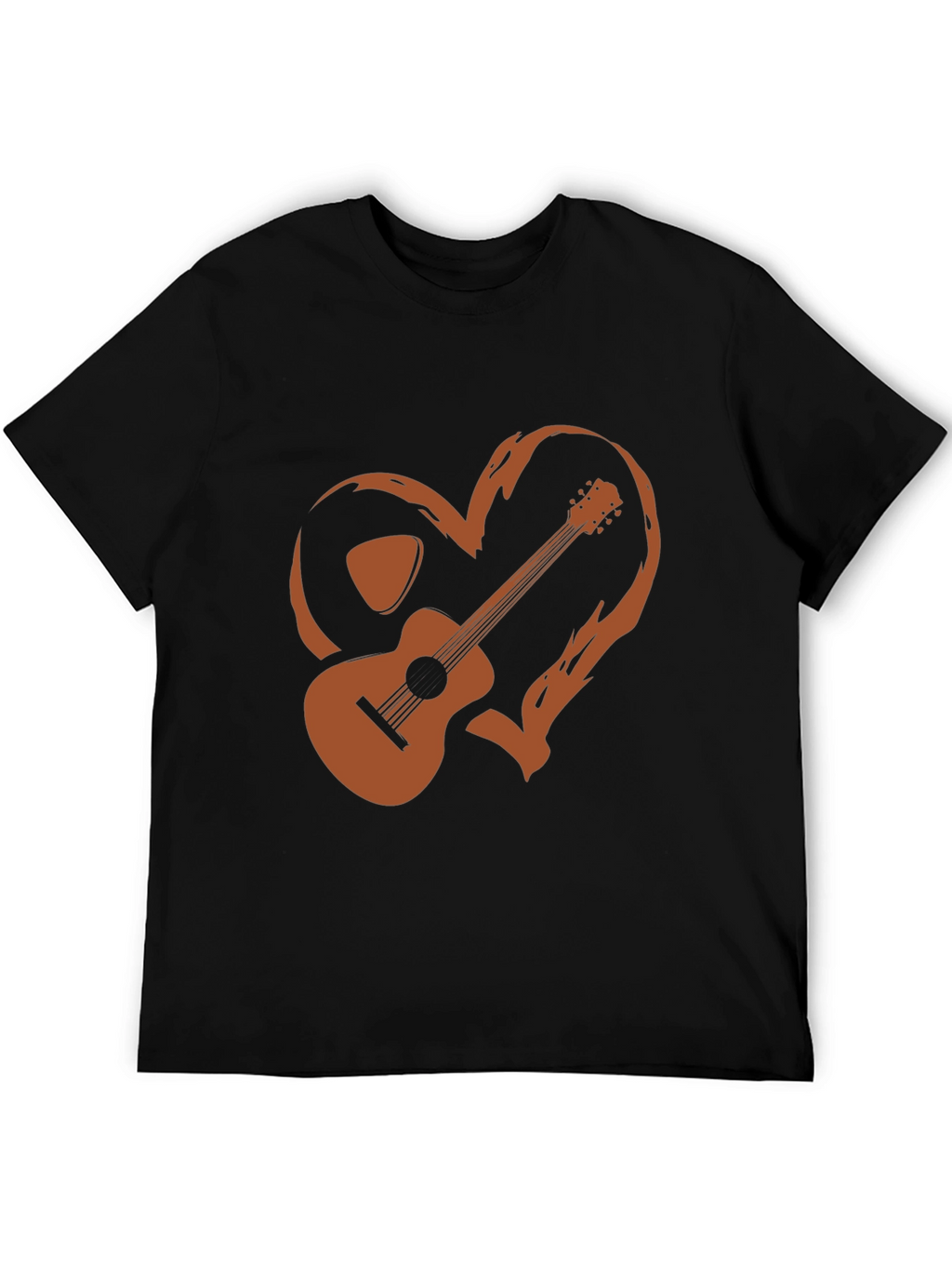 Guitar Heart Graphic Tee - Music Lovers T-Shirt