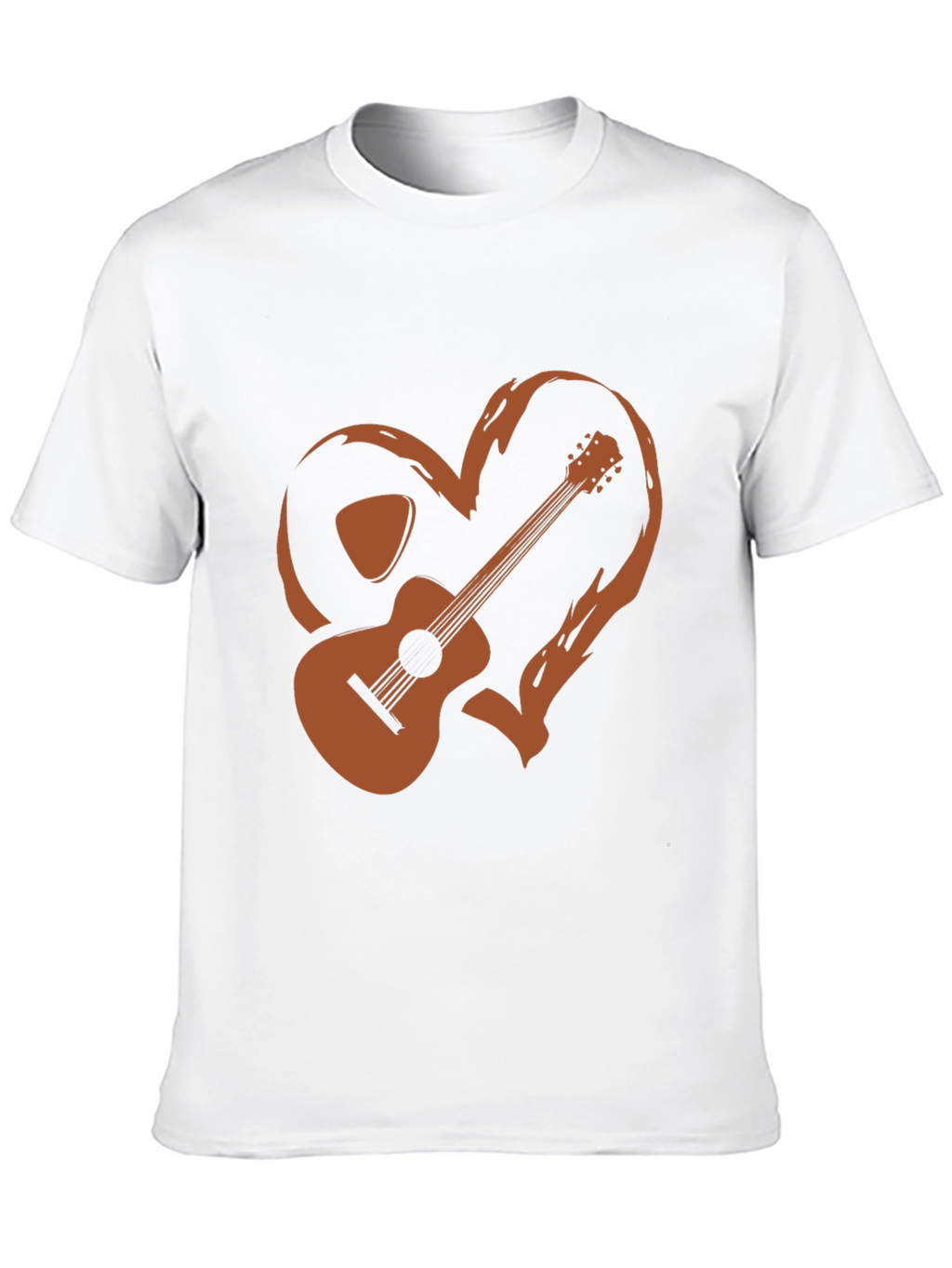 Guitar Heart Graphic Tee - Music Lovers T-Shirt