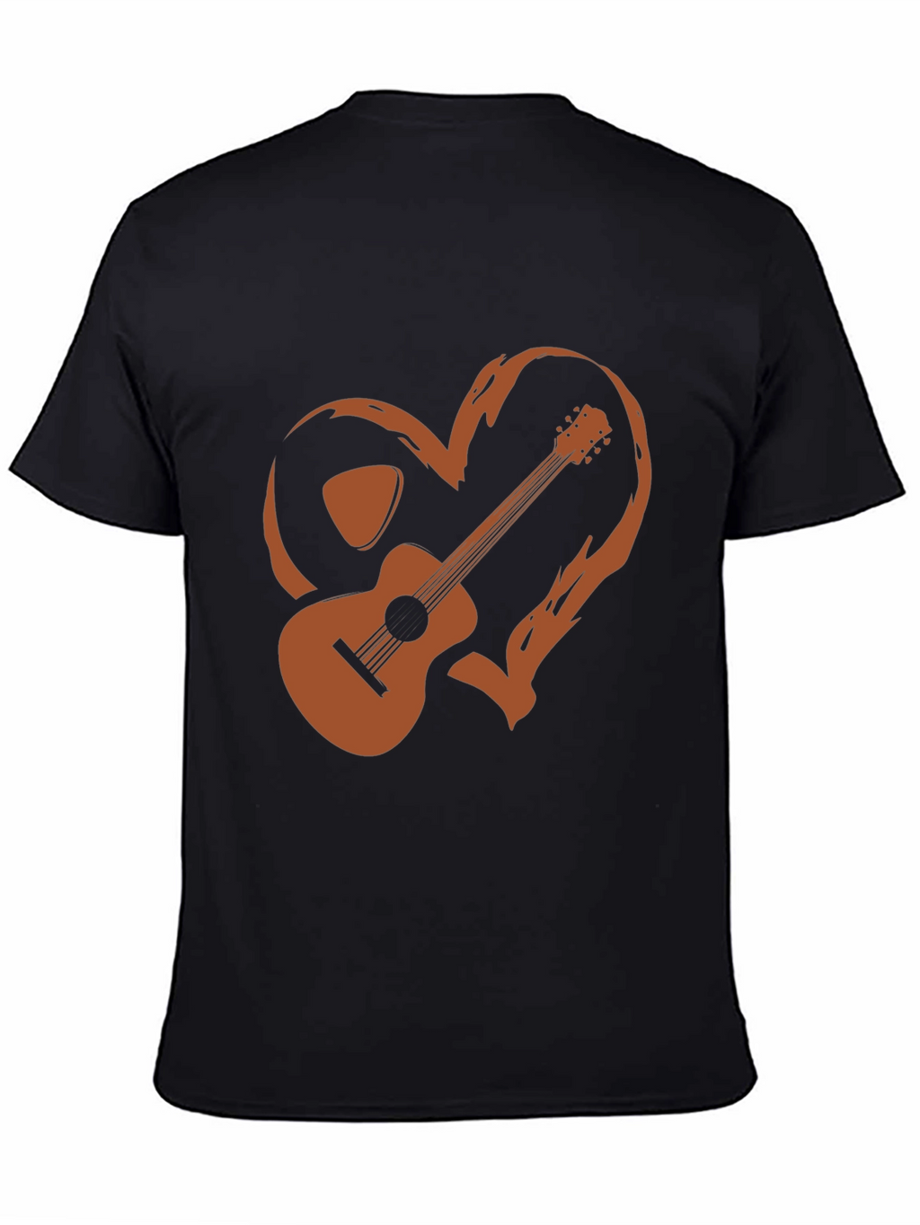 Guitar Heart Graphic Tee - Music Lovers T-Shirt