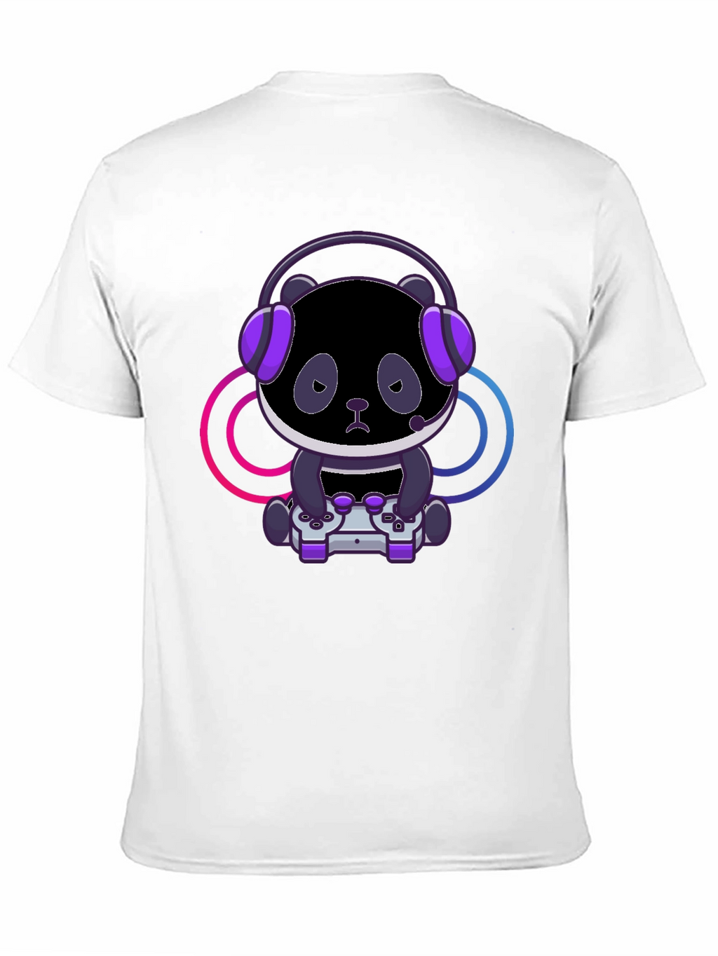 Gamer Panda T-Shirt - Black Cotton Tee