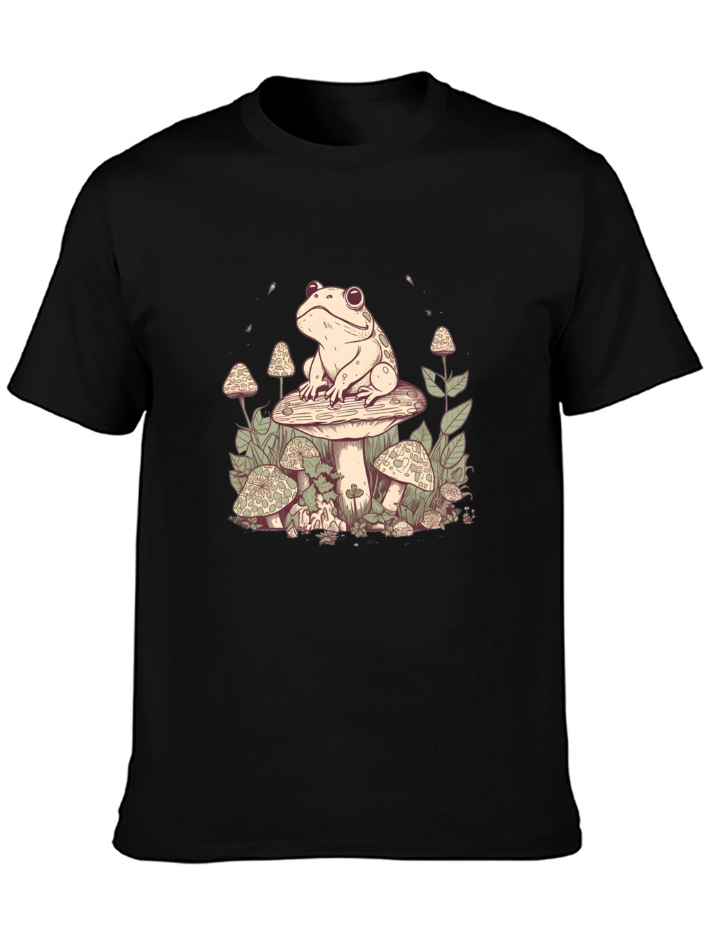 Frog on Mushroom Graphic Tee