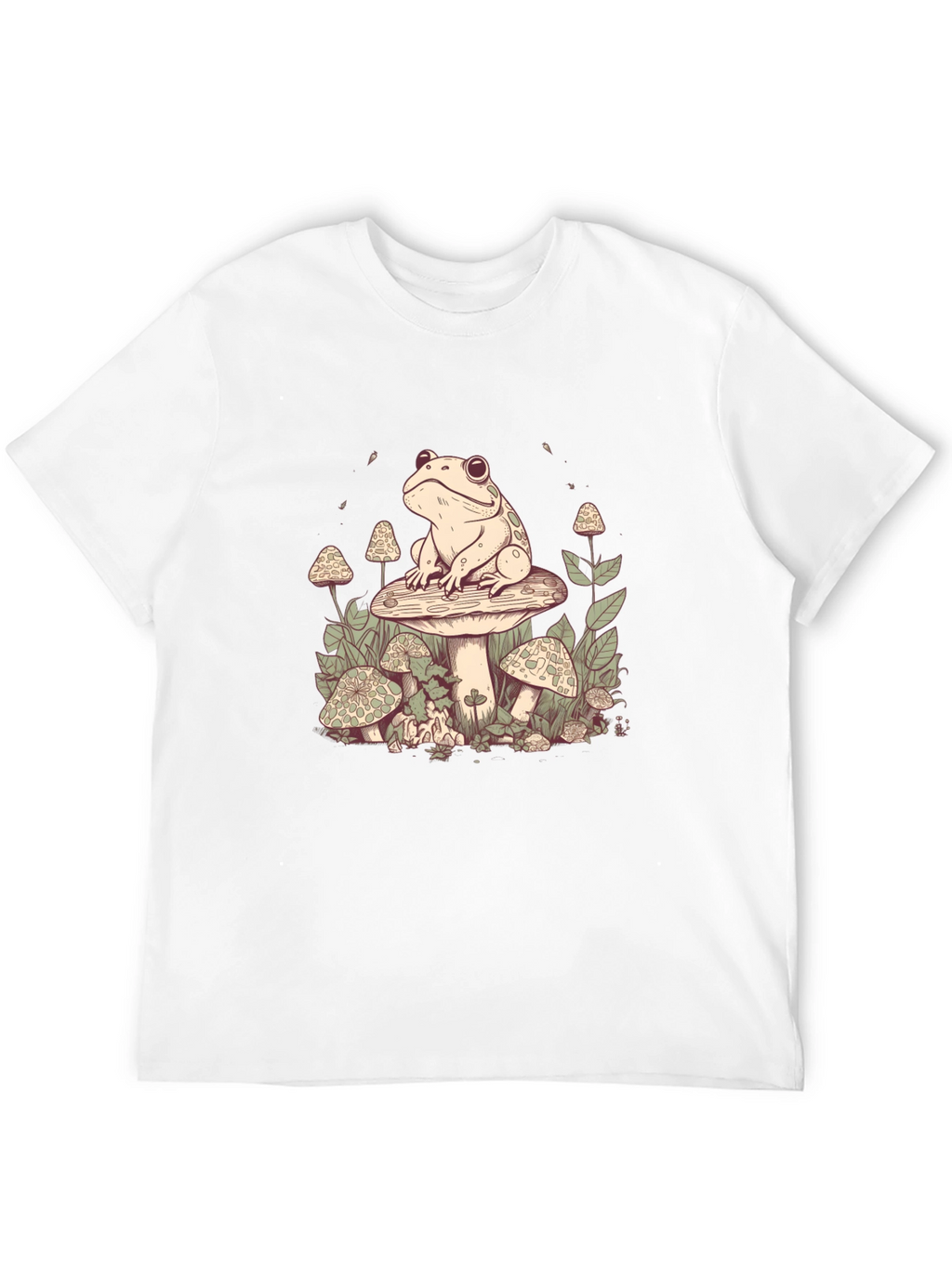 Frog on Mushroom Graphic Tee