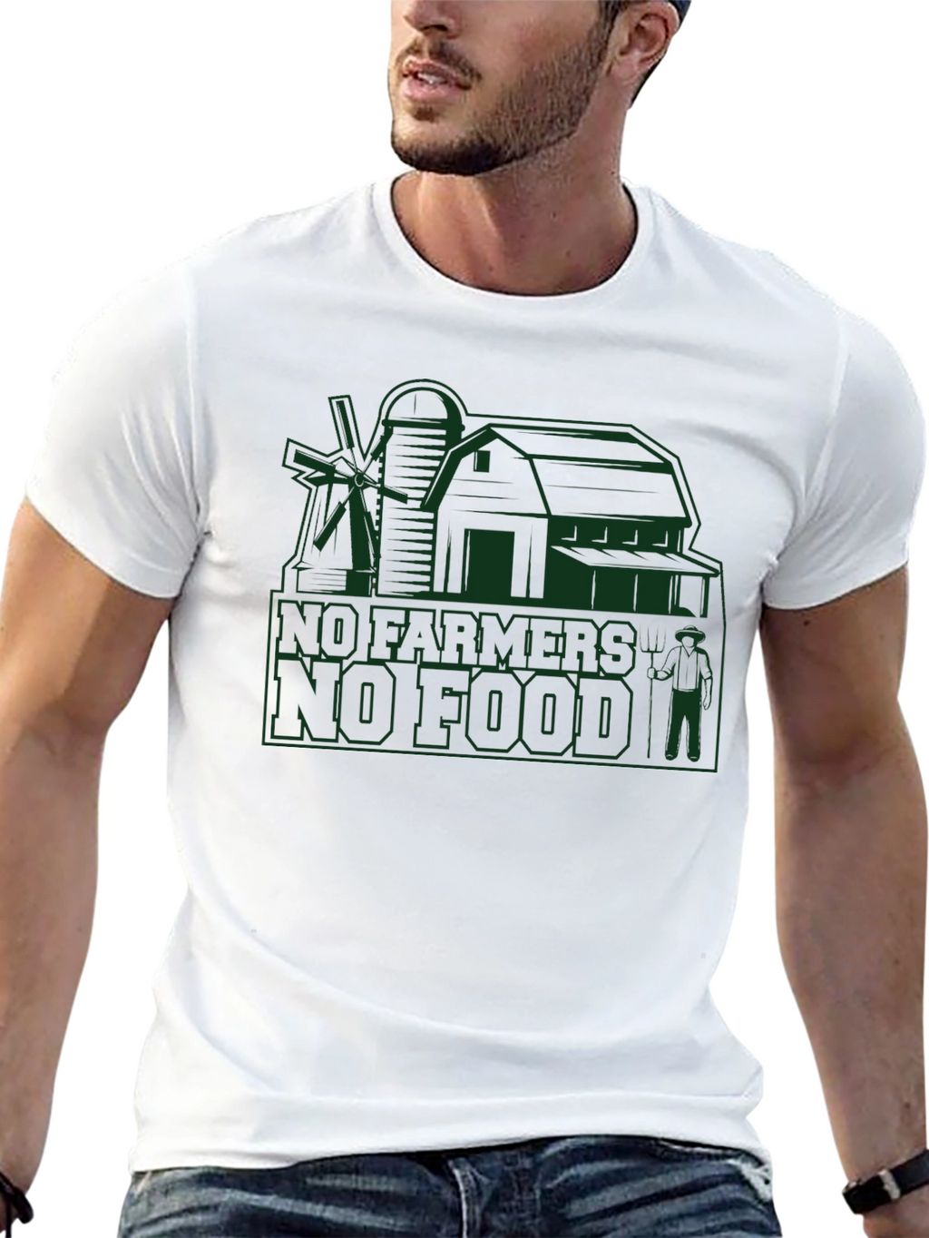 No Farmers No Food T-Shirt Farmer Tee