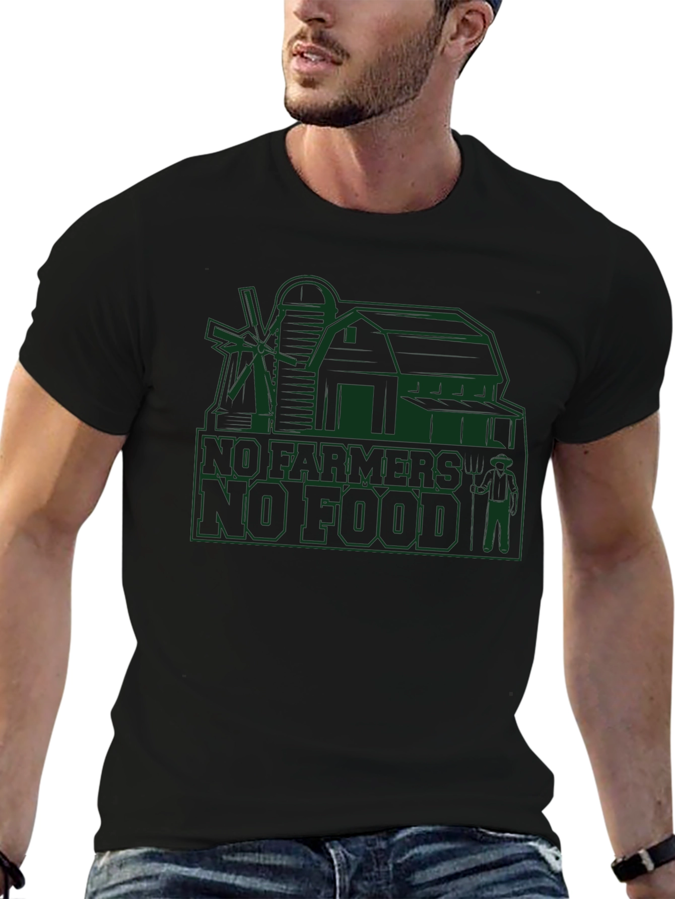 No Farmers No Food T-Shirt Farmer Tee