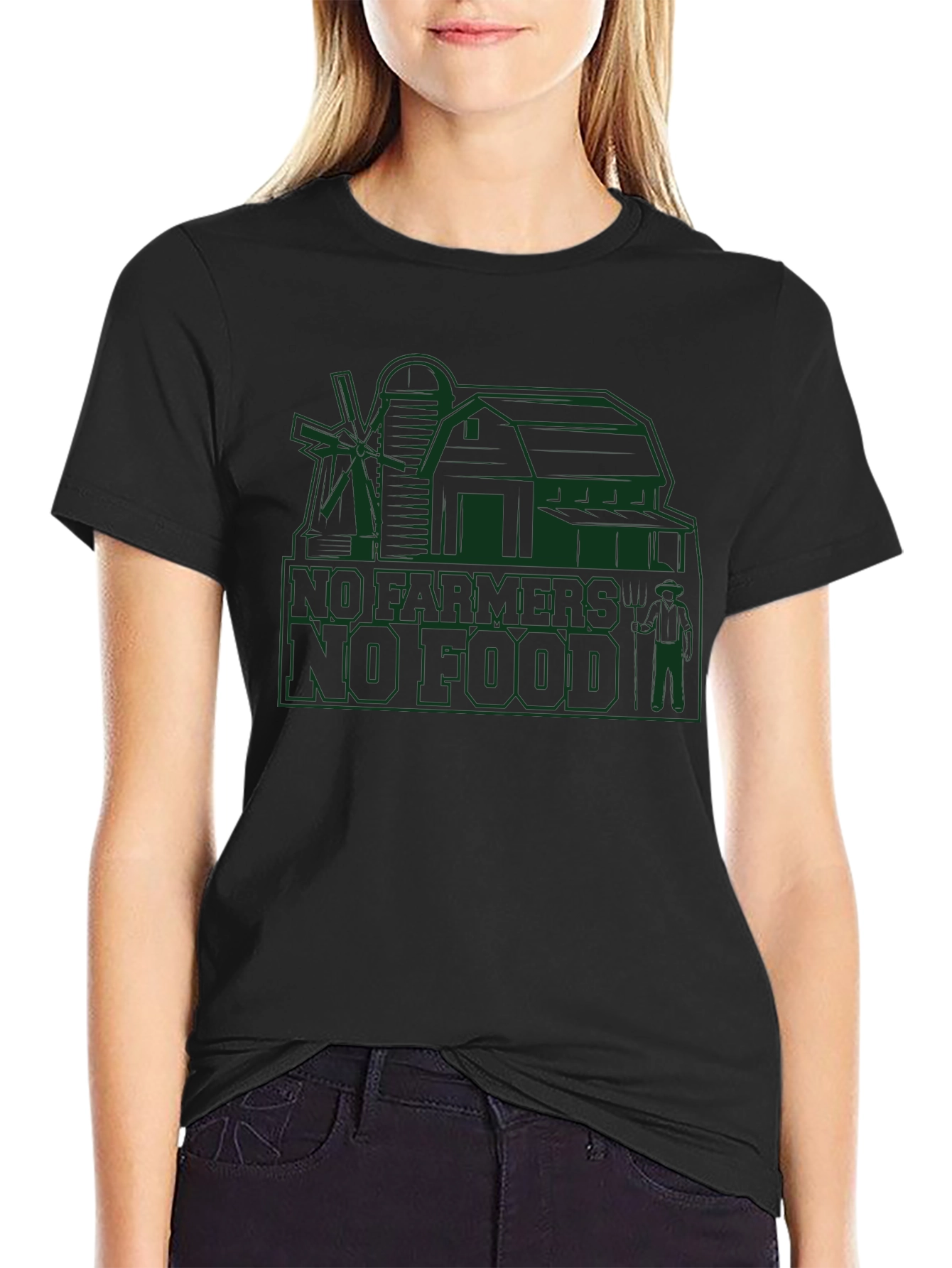 No Farmers No Food T-Shirt Farmer Tee