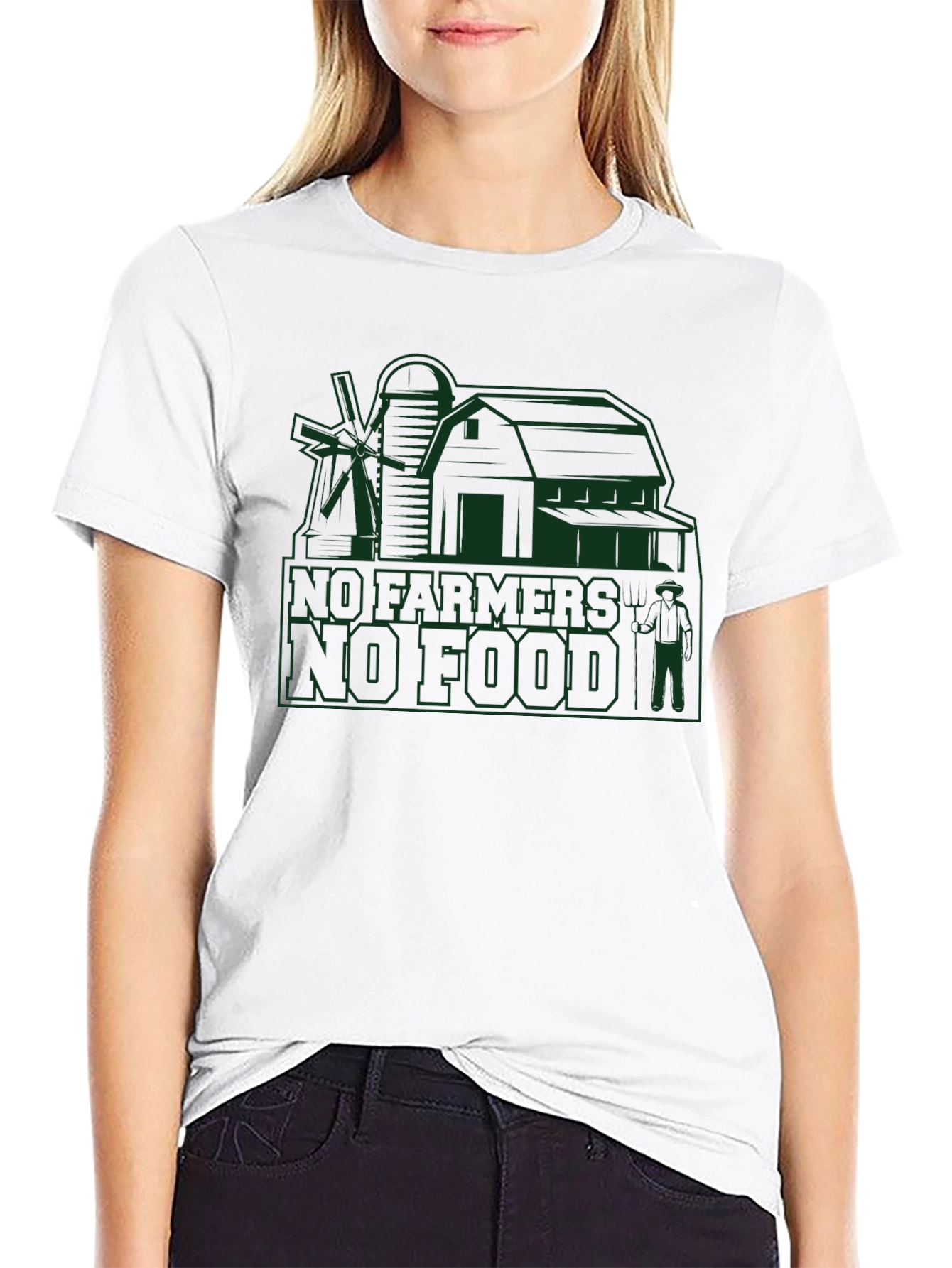 No Farmers No Food T-Shirt Farmer Tee