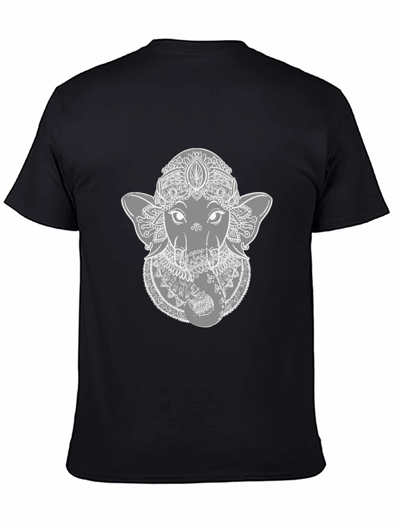 Ganesha Graphic Tee - Stylish Black Cotton T-Shirt