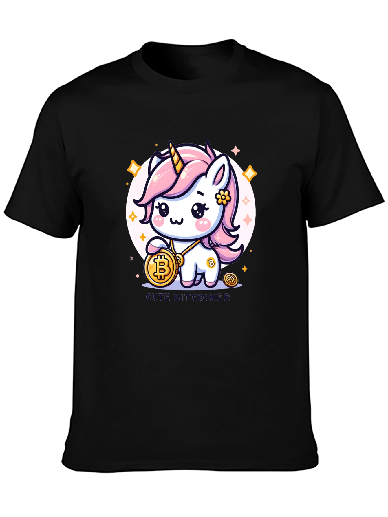 Bitcoin Unicorn T-Shirt - Crypto Cute Tee
