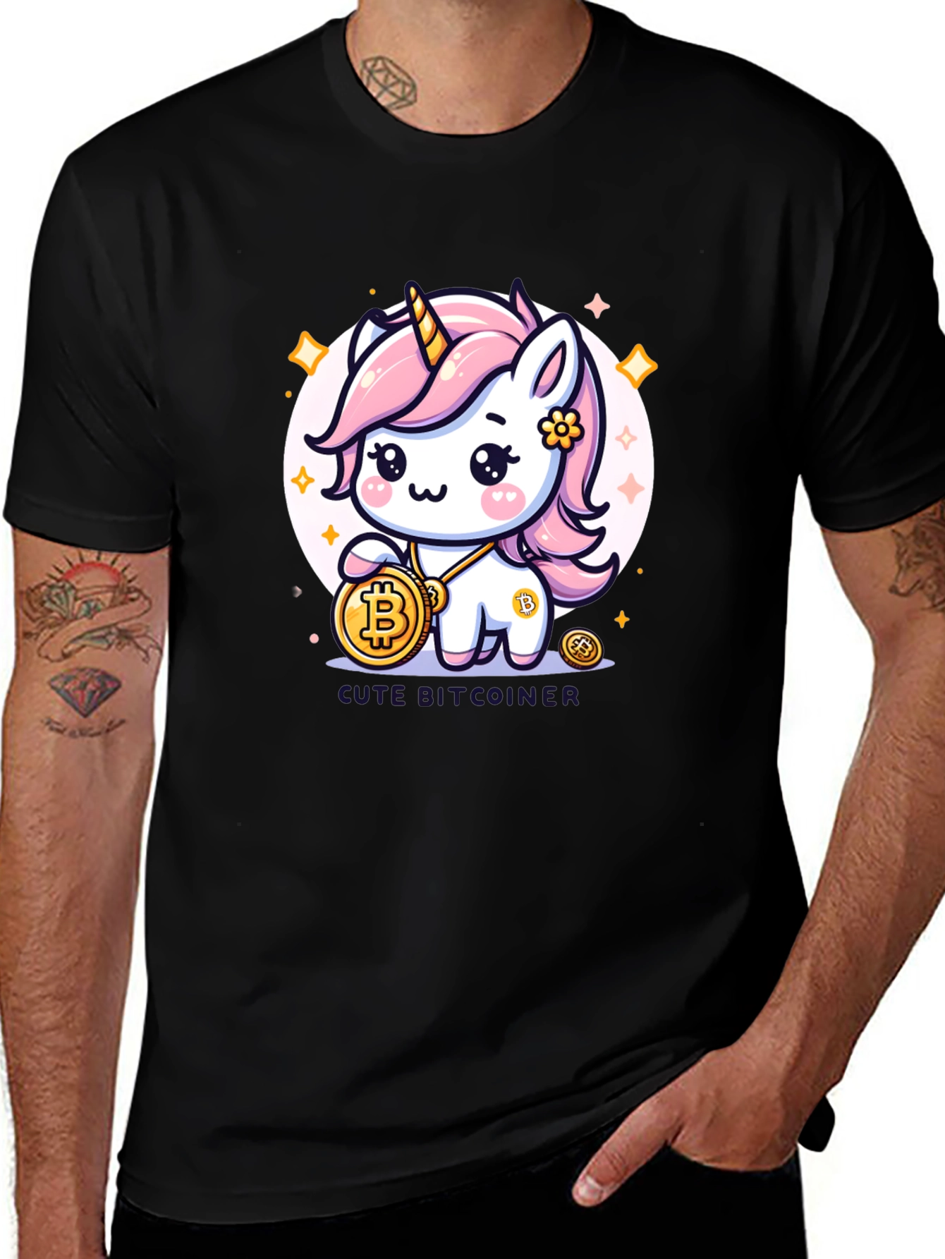Bitcoin Unicorn T-Shirt - Crypto Cute Tee