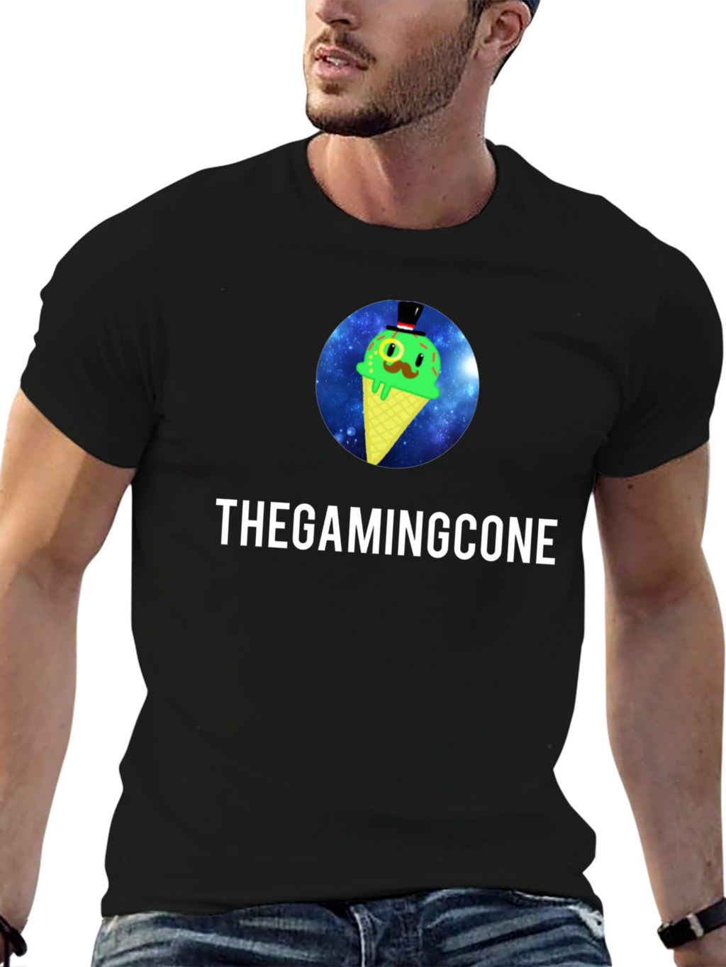 TheGamingCone Black T-Shirt