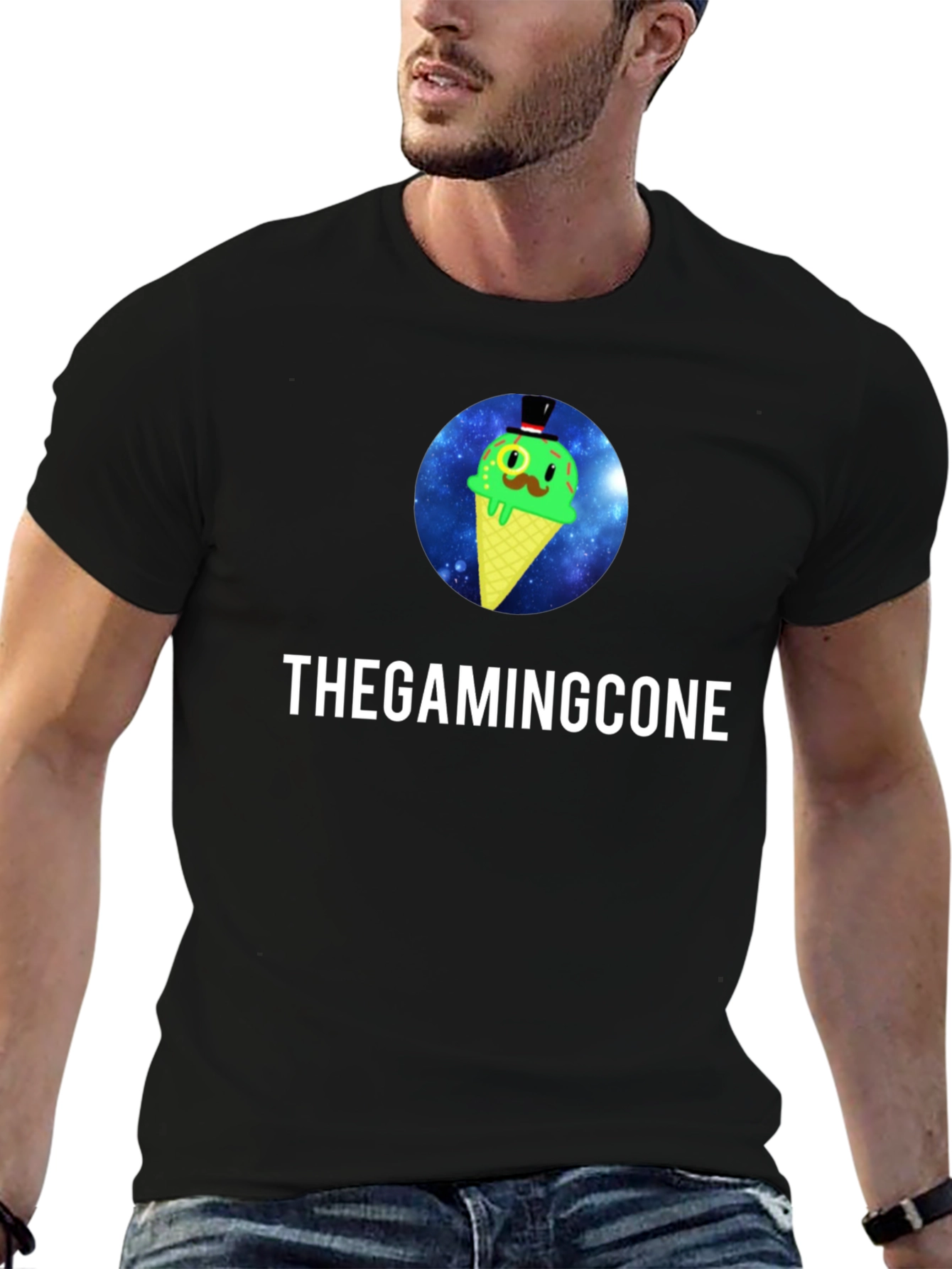 TheGamingCone Black T-Shirt