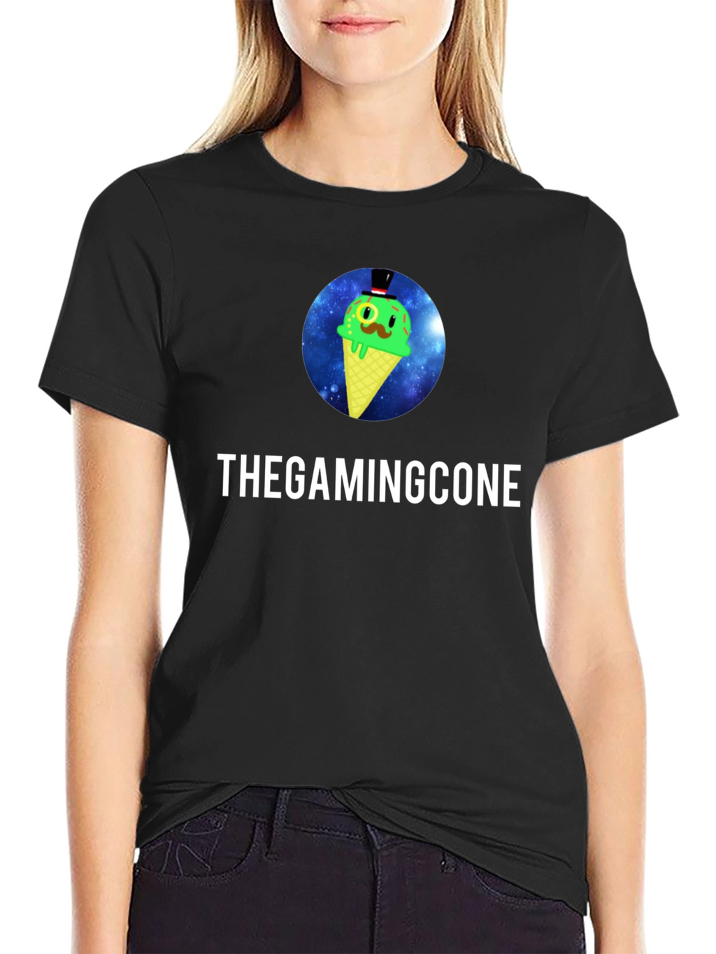 TheGamingCone Black T-Shirt