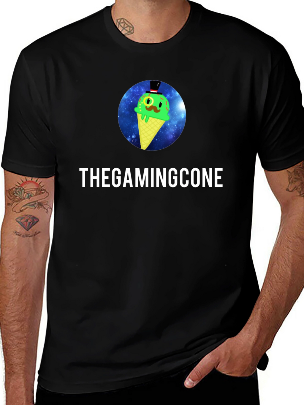 TheGamingCone Black T-Shirt