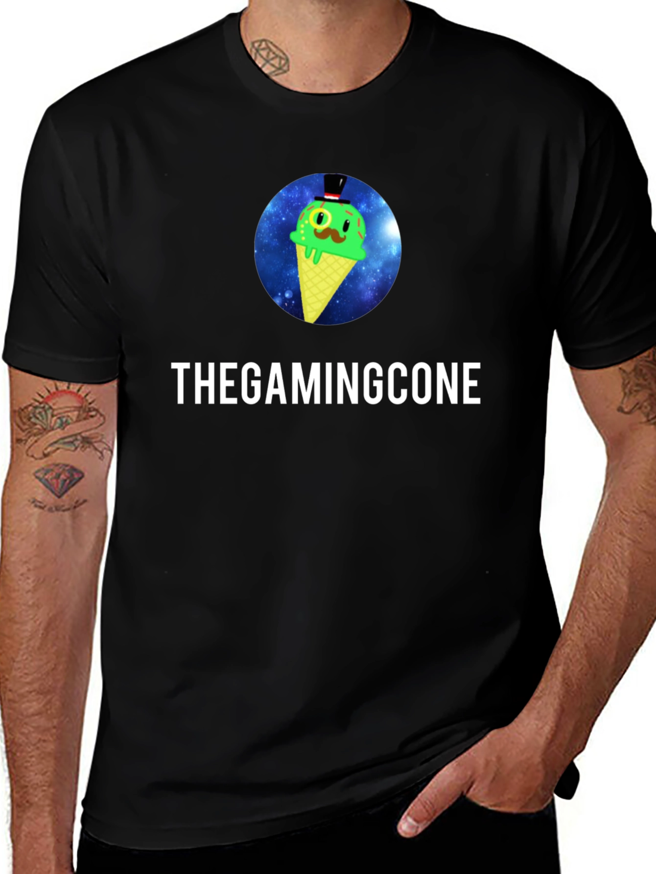 TheGamingCone Black T-Shirt
