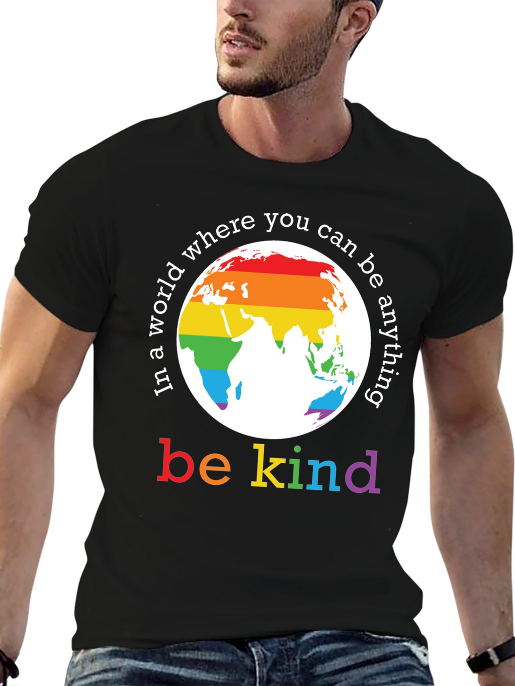 Be Kind Rainbow World T-Shirt