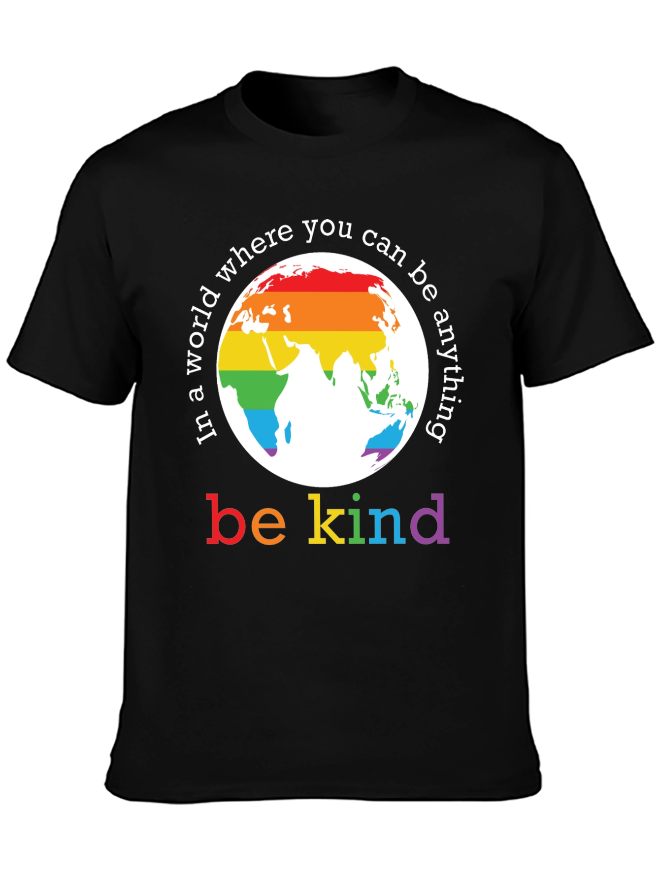 Be Kind Rainbow World T-Shirt