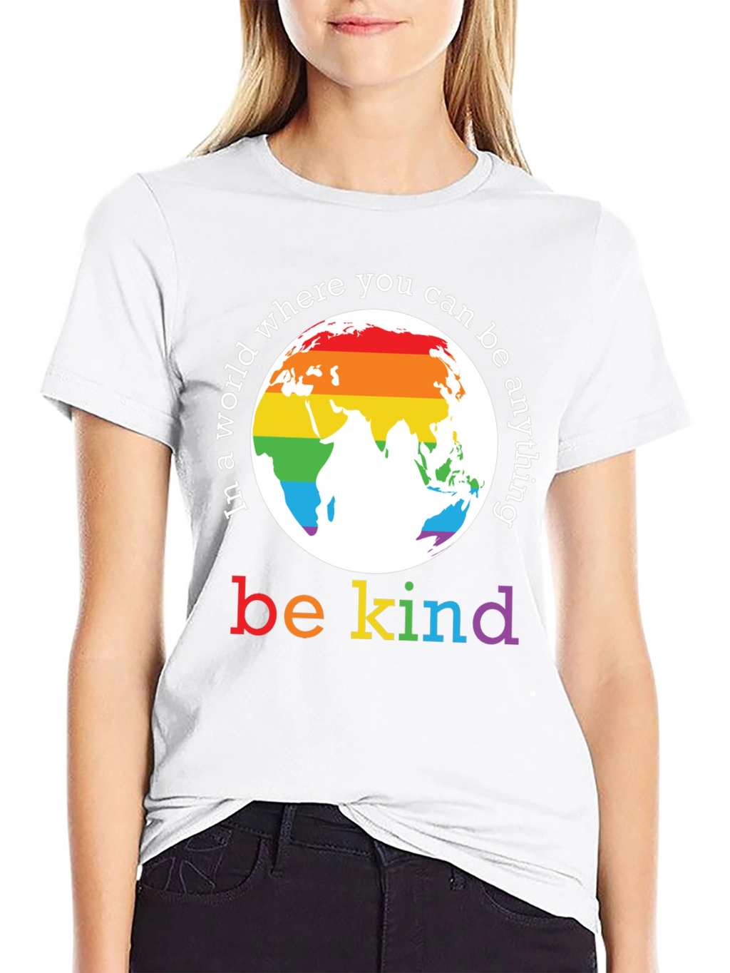 Be Kind Rainbow World T-Shirt