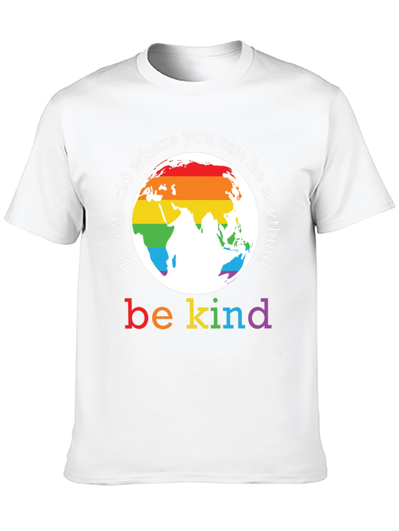 Be Kind Rainbow World T-Shirt