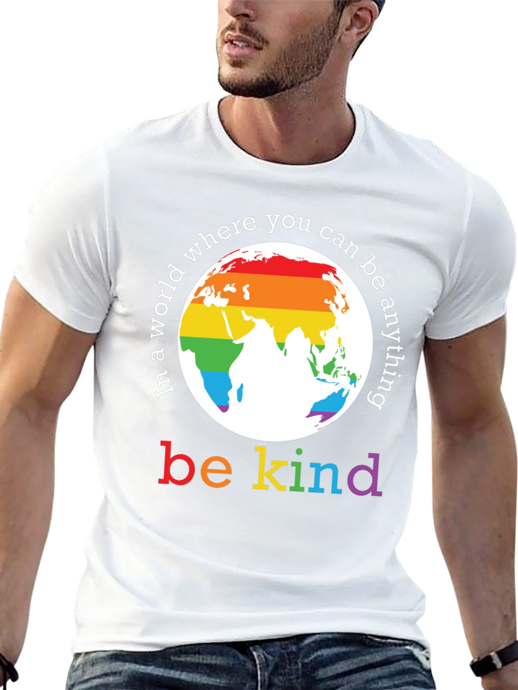 Be Kind Rainbow World T-Shirt