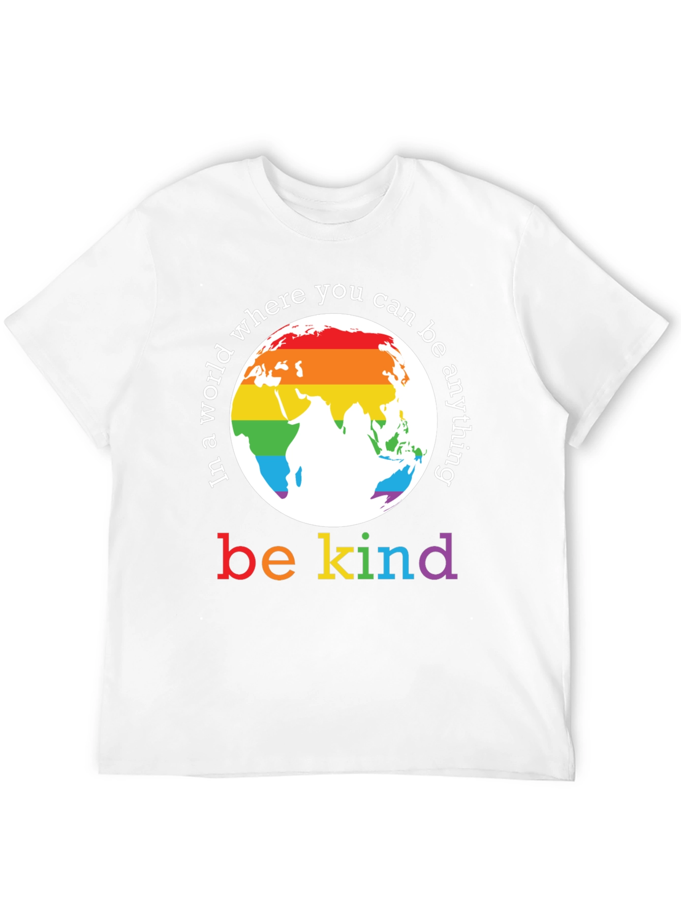 Be Kind Rainbow World T-Shirt