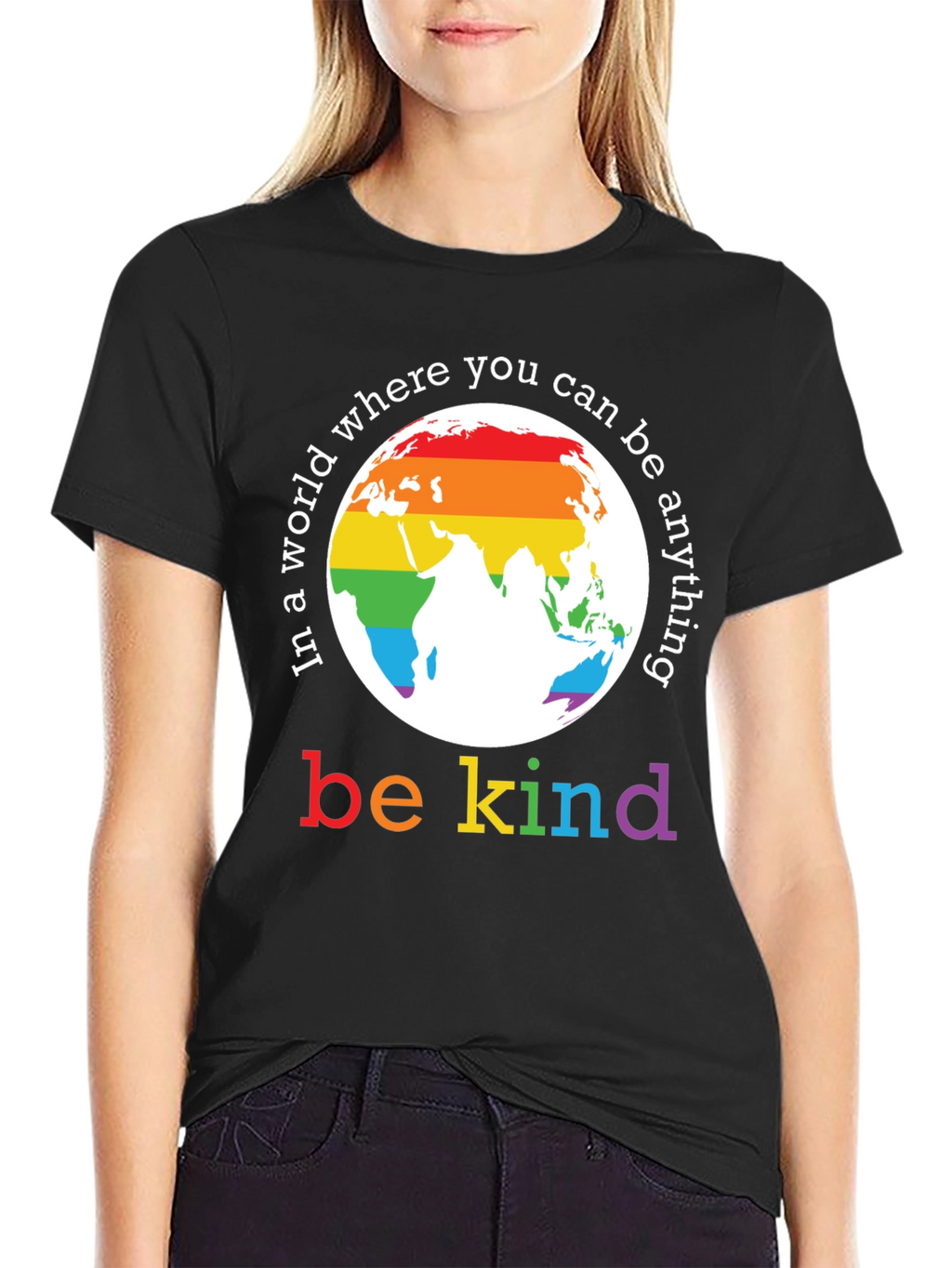 Be Kind Rainbow World T-Shirt