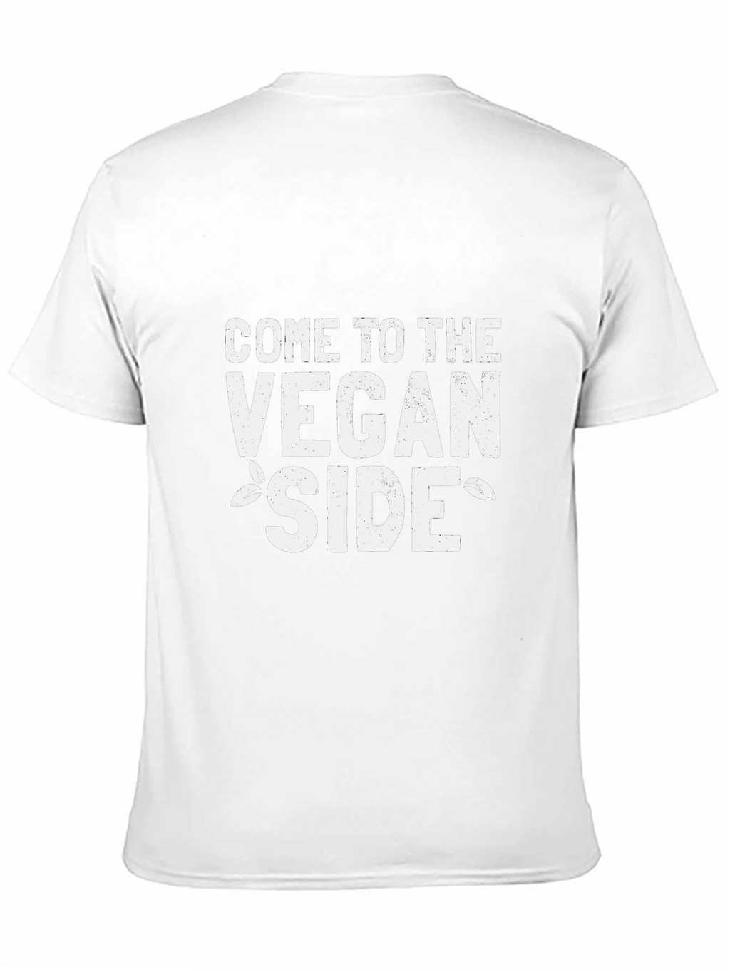 Vegan Side Black T-Shirt - Vegetarian Lifestyle Tee