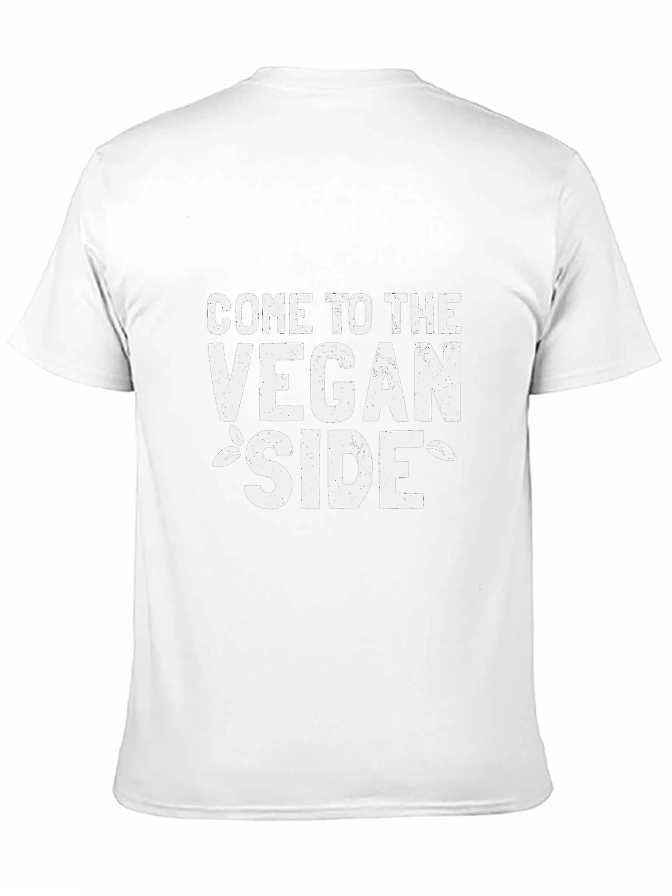 Vegan Side Black T-Shirt - Vegetarian Lifestyle Tee
