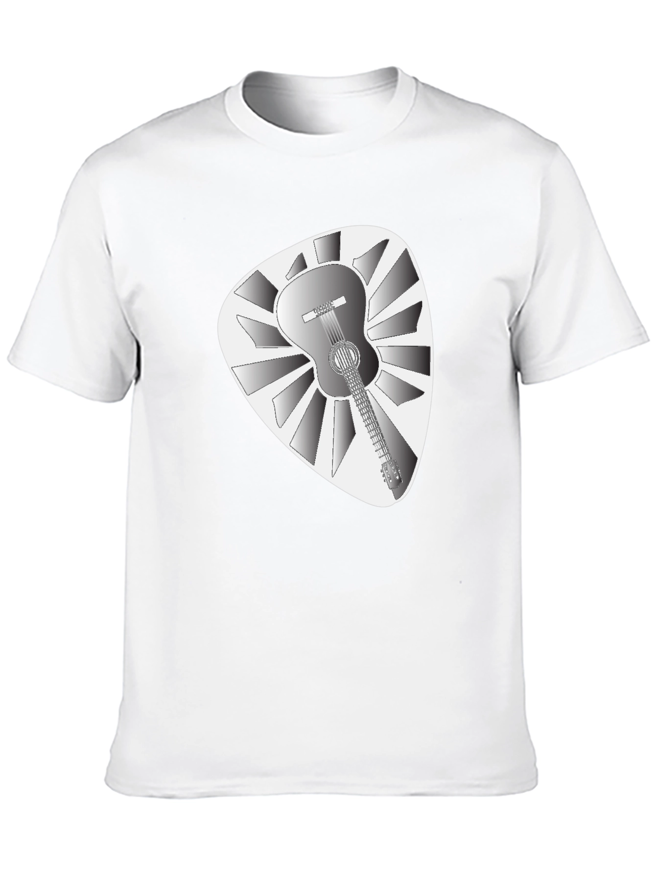 Guitar Pick T-Shirt - Acoustic Guitar Design