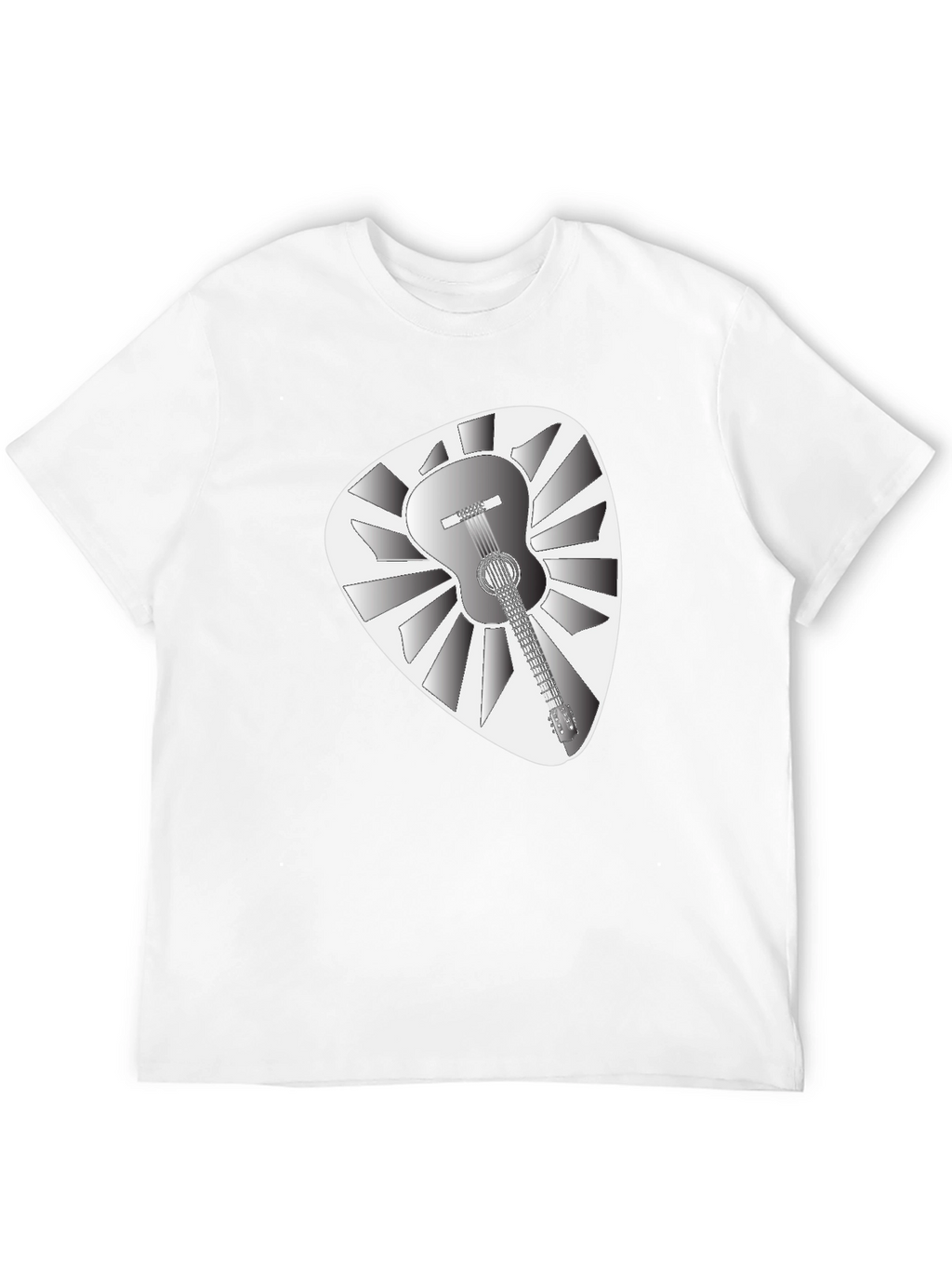 Guitar Pick T-Shirt - Acoustic Guitar Design