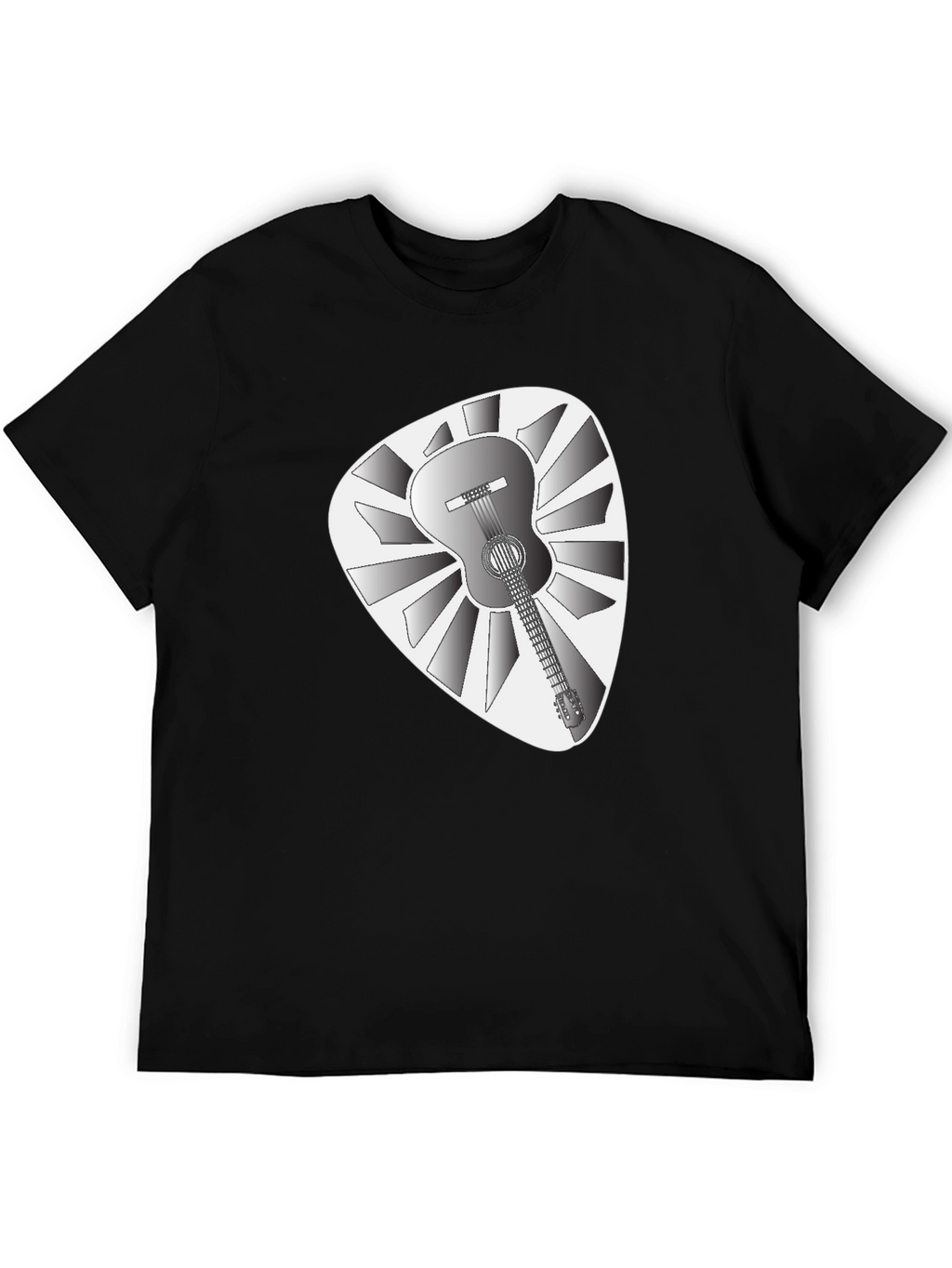 Guitar Pick T-Shirt - Acoustic Guitar Design
