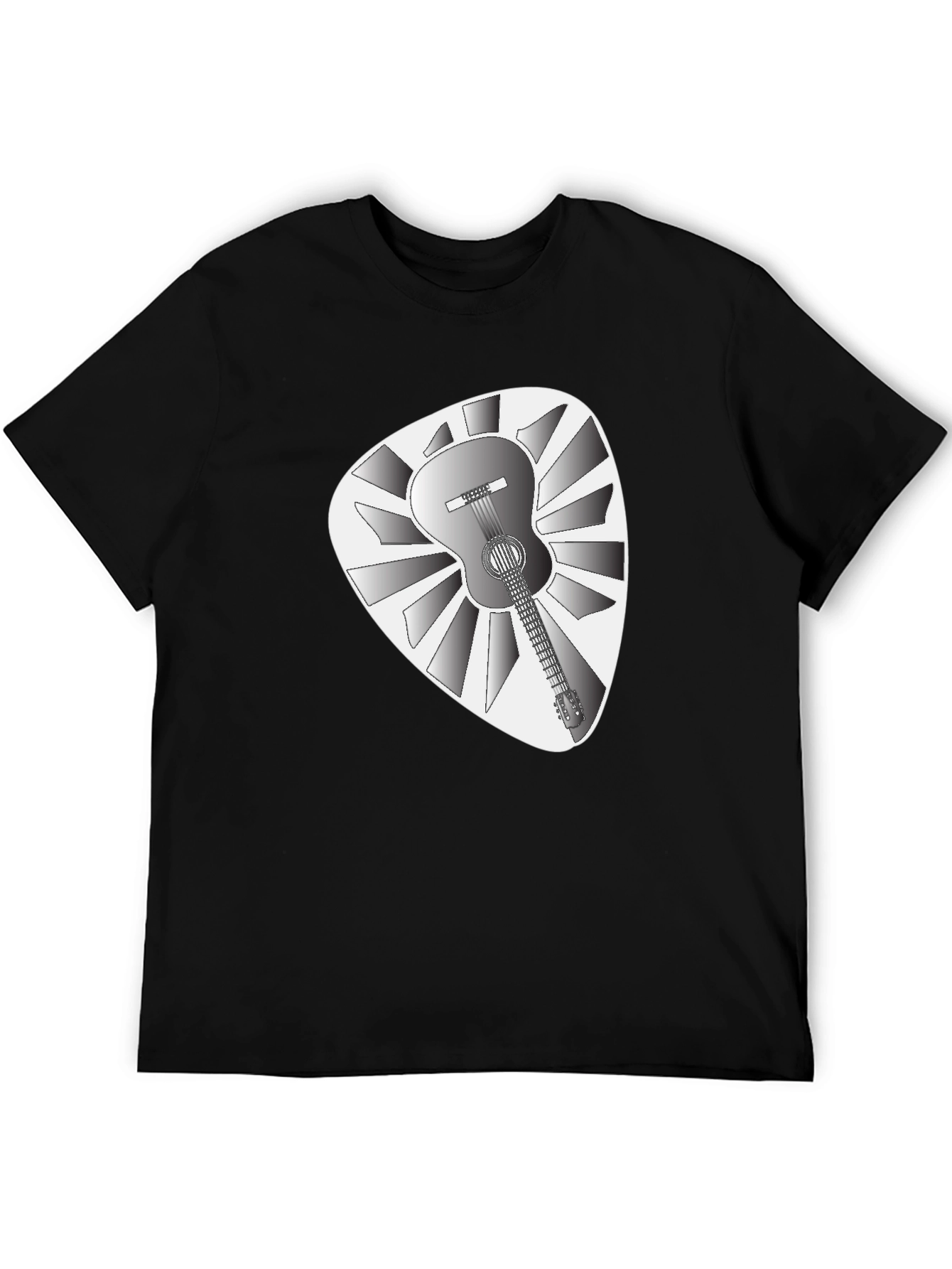 Guitar Pick T-Shirt - Acoustic Guitar Design