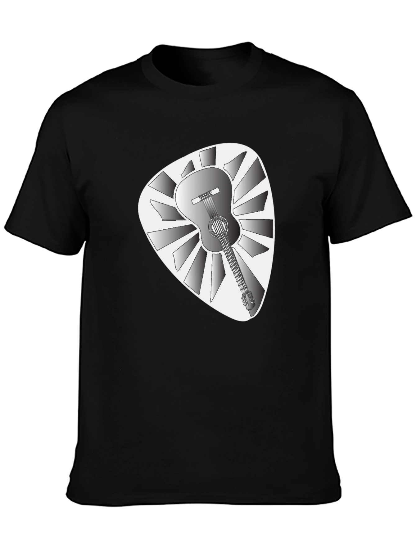 Guitar Pick T-Shirt - Acoustic Guitar Design
