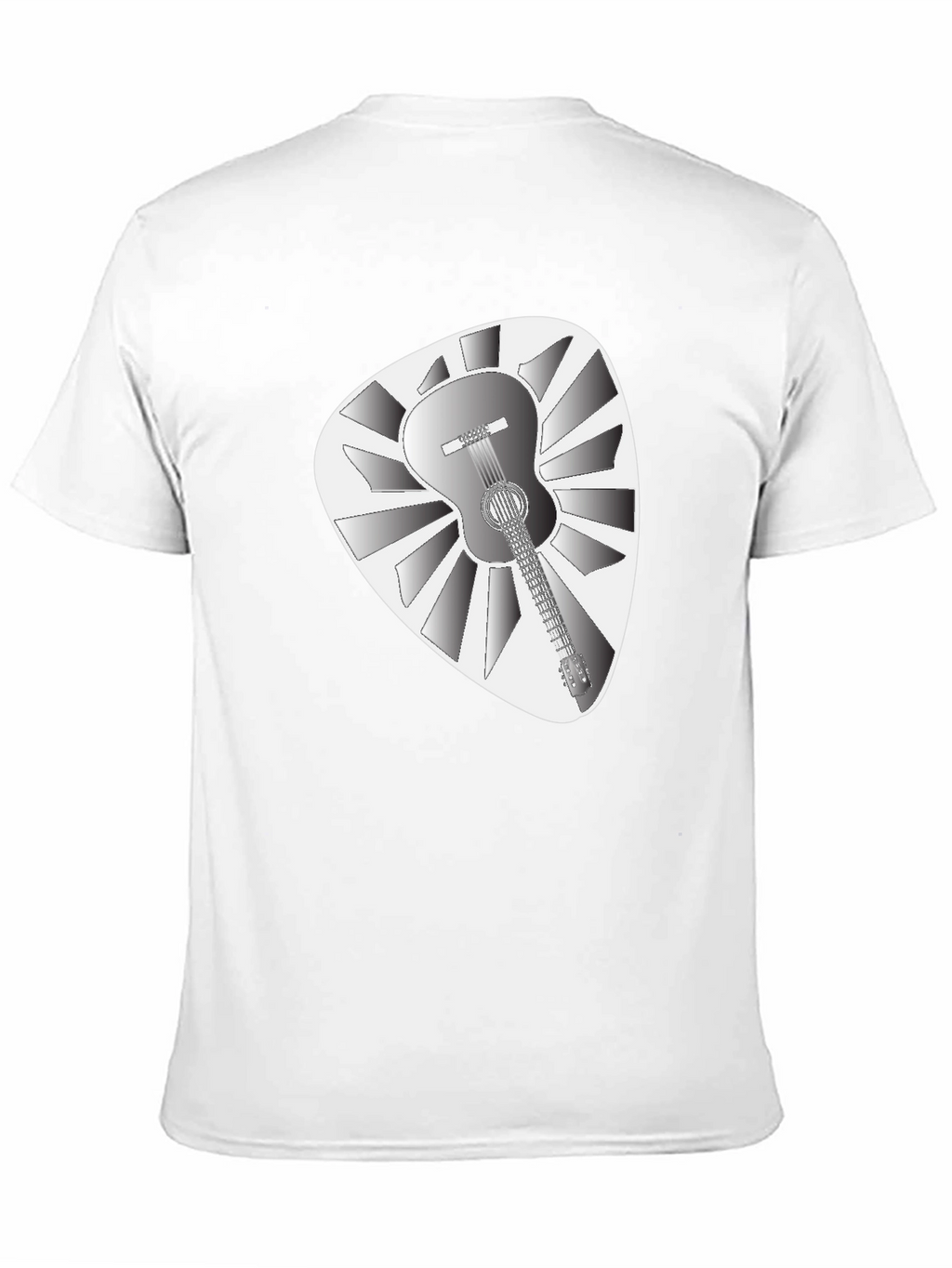 Guitar Pick T-Shirt - Acoustic Guitar Design