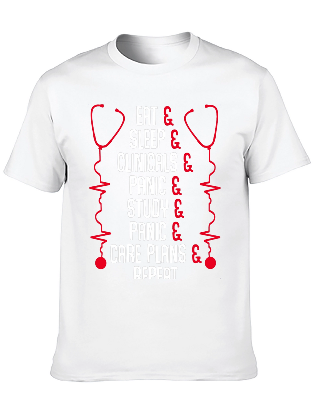 Nurse Life T-Shirt - Eat Sleep Clinicals Repeat