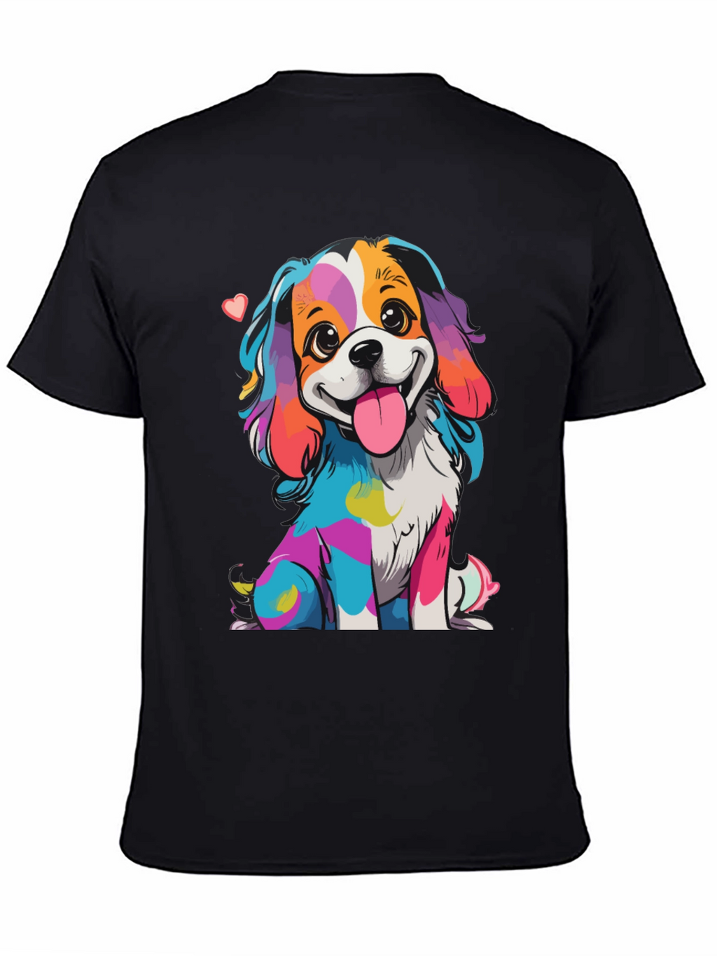 Rainbow Dog Graphic T-Shirt - Cute & Unique