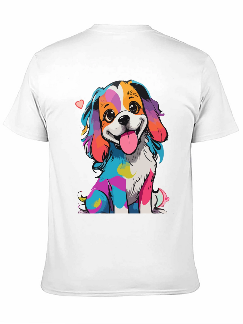 Rainbow Dog Graphic T-Shirt - Cute & Unique