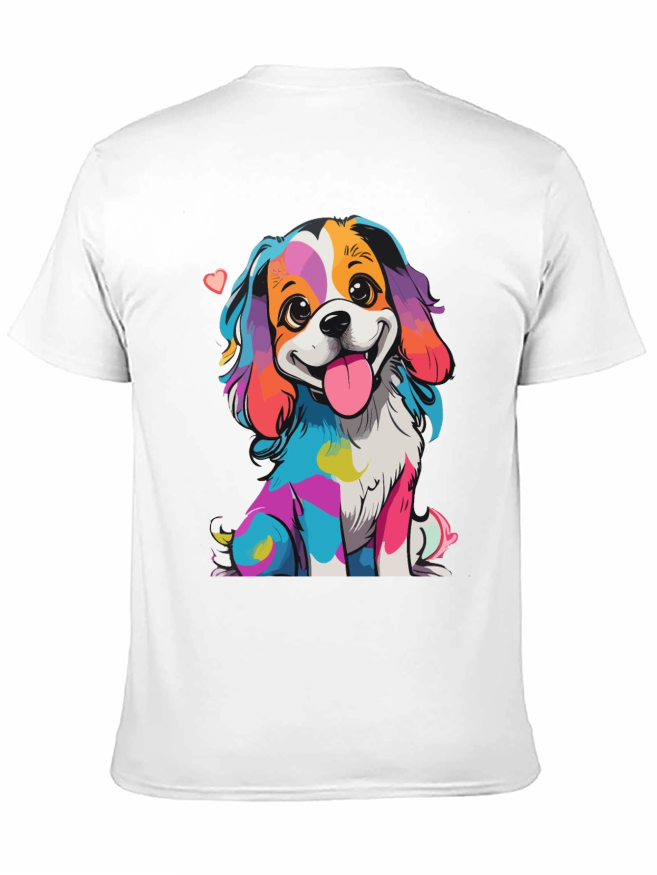 Rainbow Dog Graphic T-Shirt - Cute & Unique