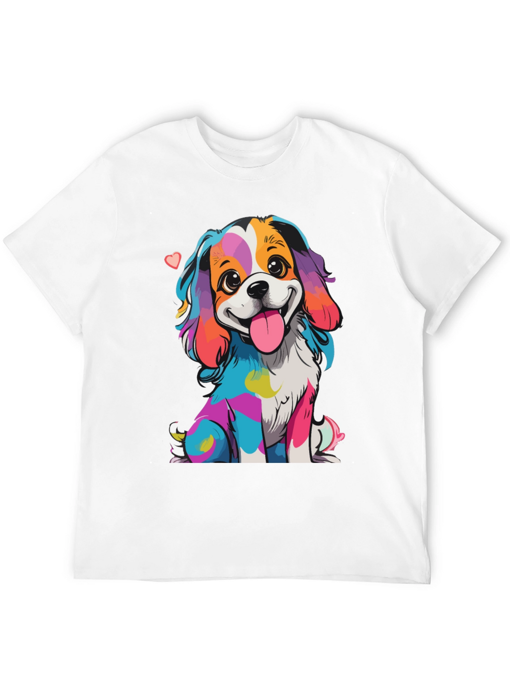 Rainbow Dog Graphic T-Shirt - Cute & Unique