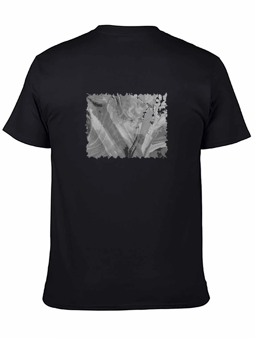 Abstract Gray Graphic T-Shirt