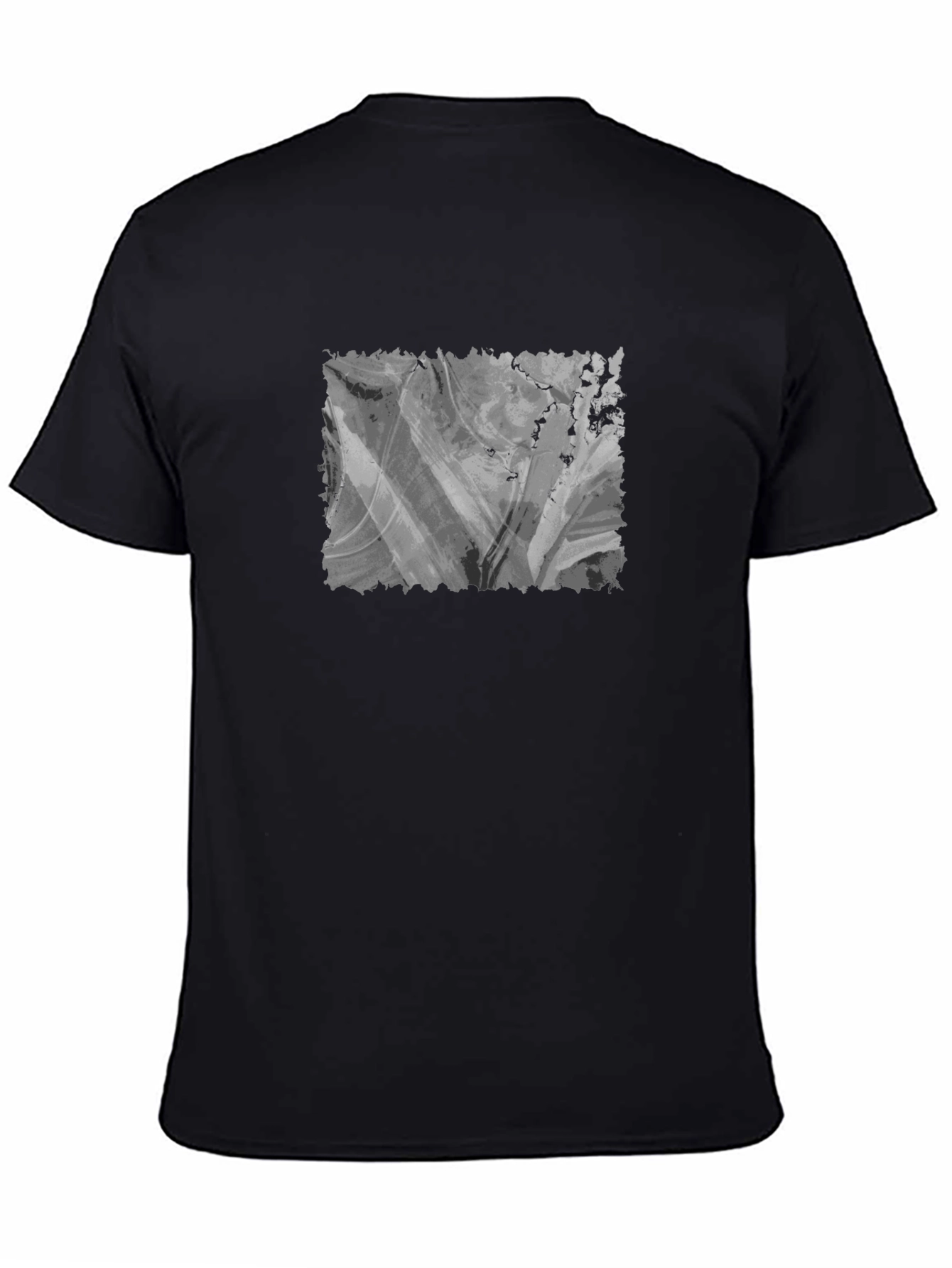 Abstract Gray Graphic T-Shirt
