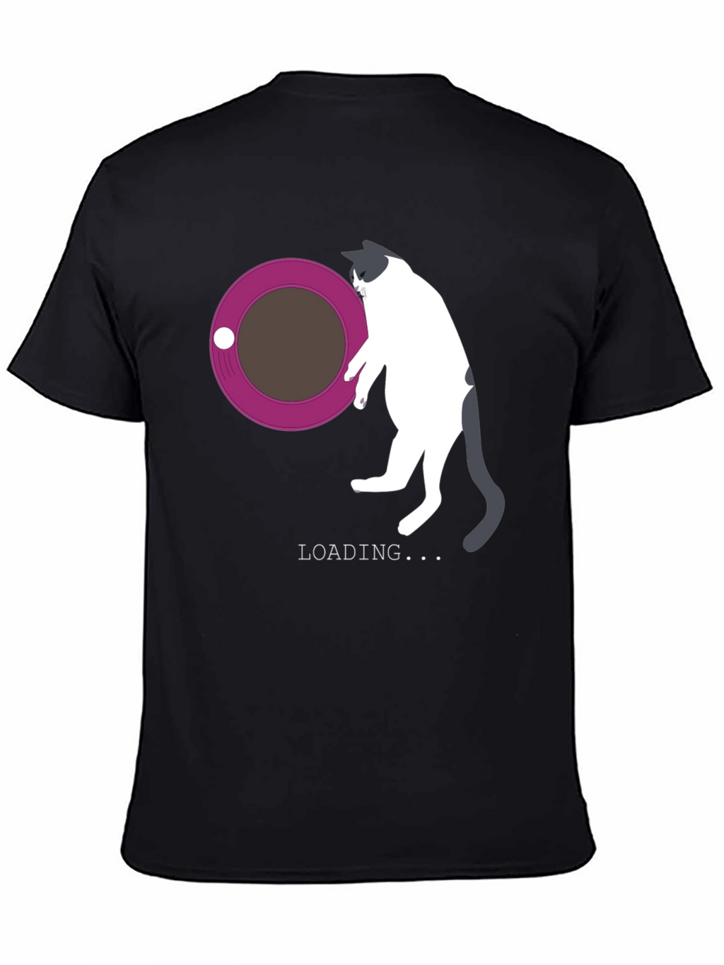 Cat Loading T-Shirt - Funny Graphic Tee