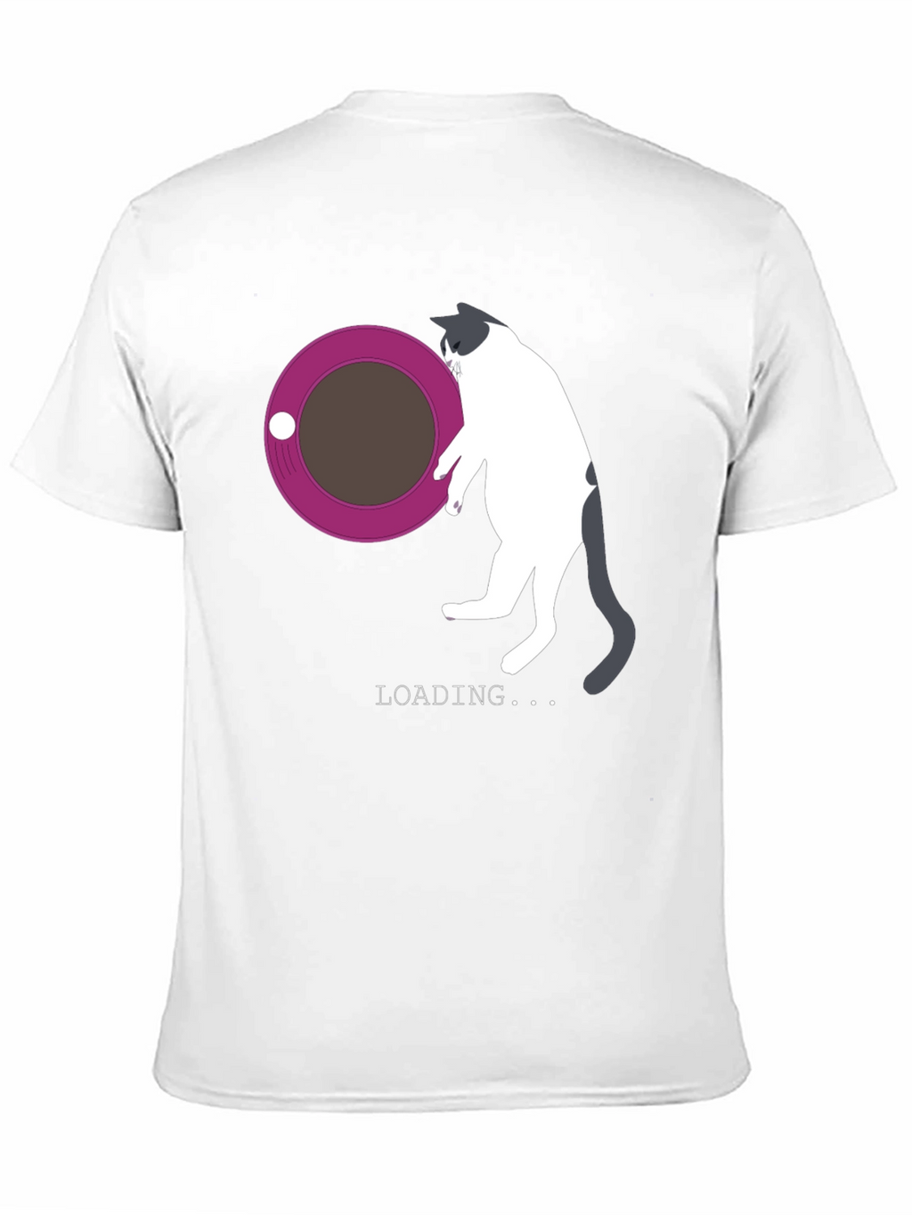 Cat Loading T-Shirt - Funny Graphic Tee